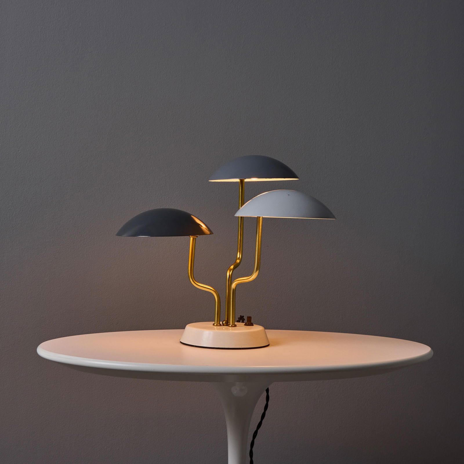 1950s Gino Sarfatti Tricolore Grey Table Lamp for Arteluce - 12