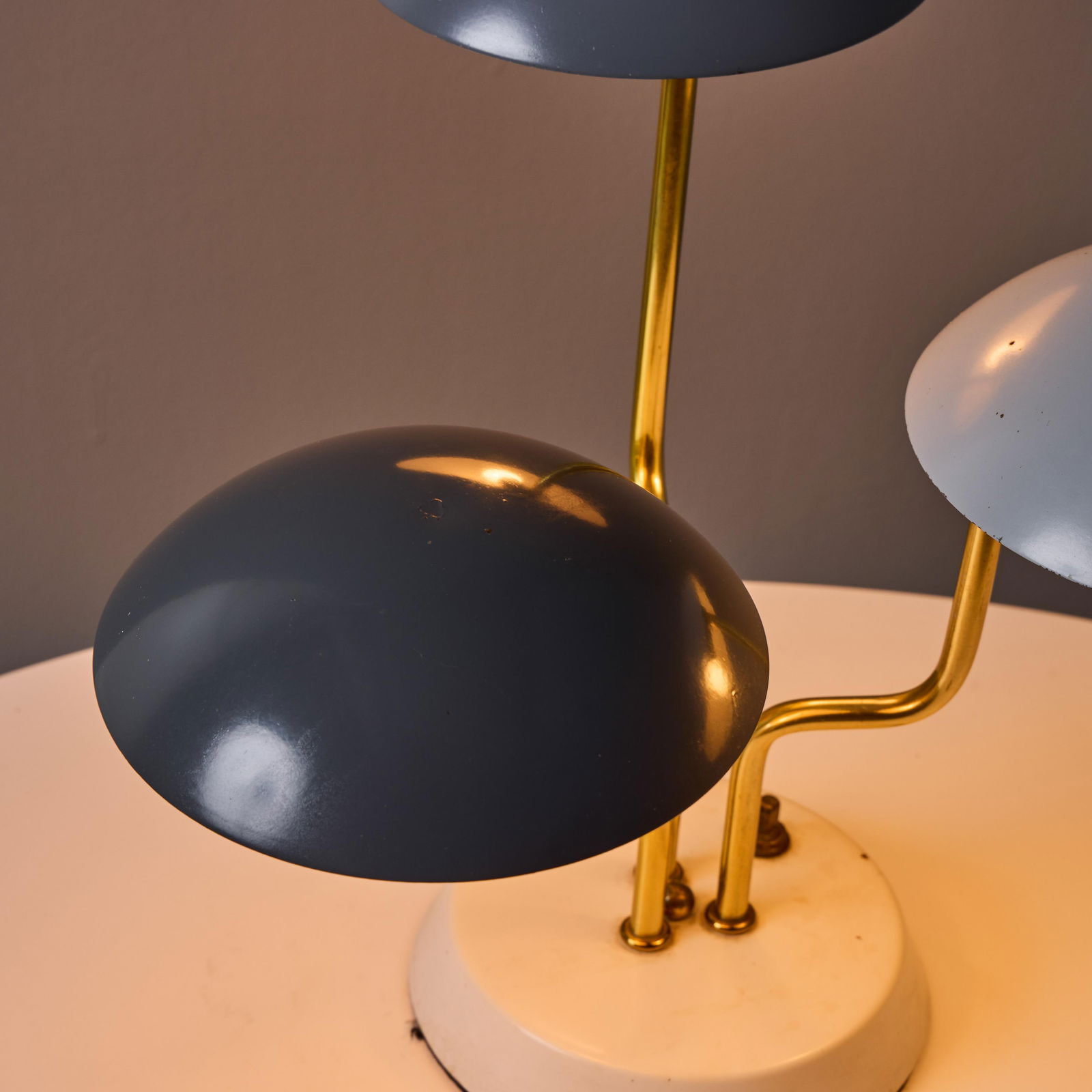 1950s Gino Sarfatti Tricolore Grey Table Lamp for Arteluce - 2