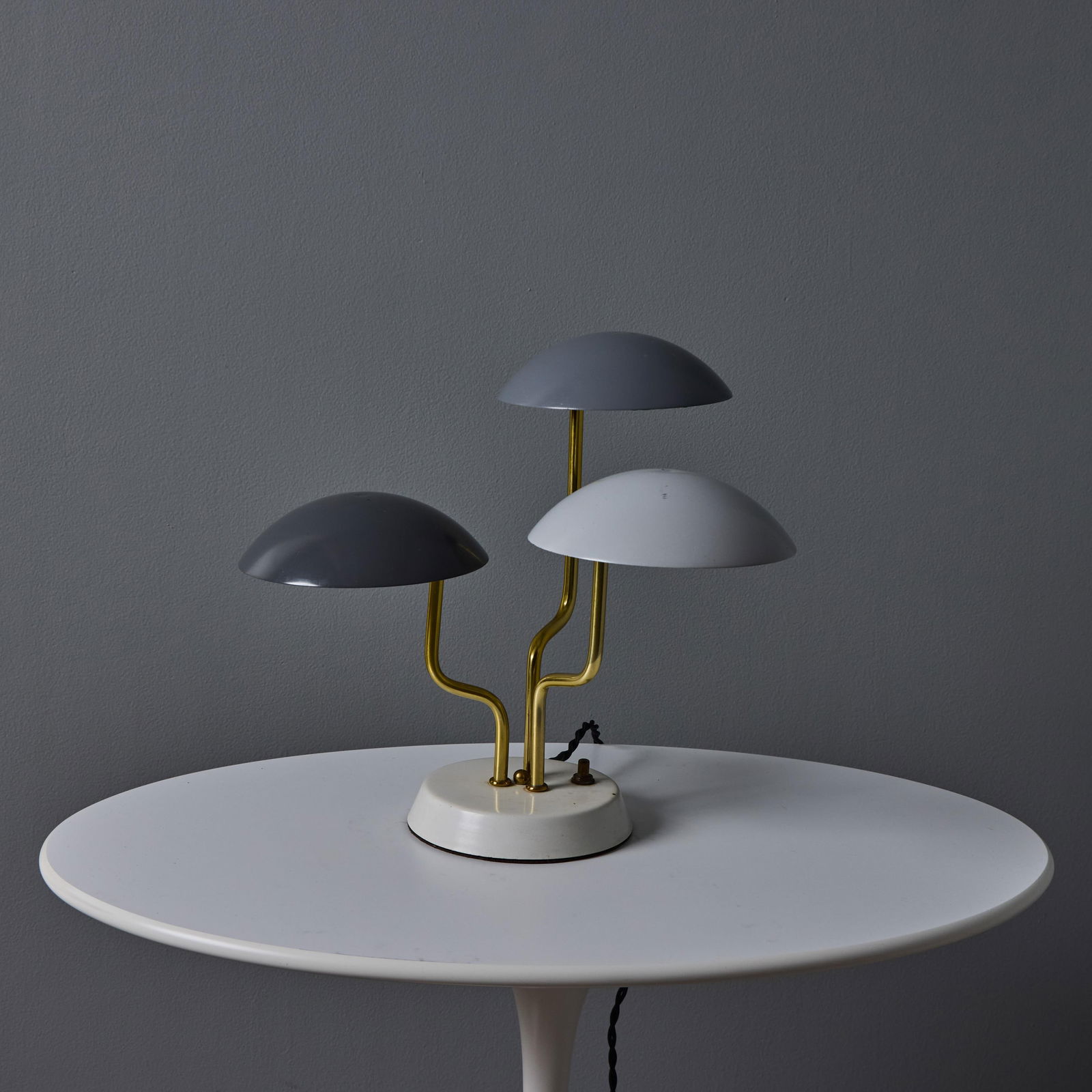 1950s Gino Sarfatti Tricolore Grey Table Lamp for Arteluce - 5