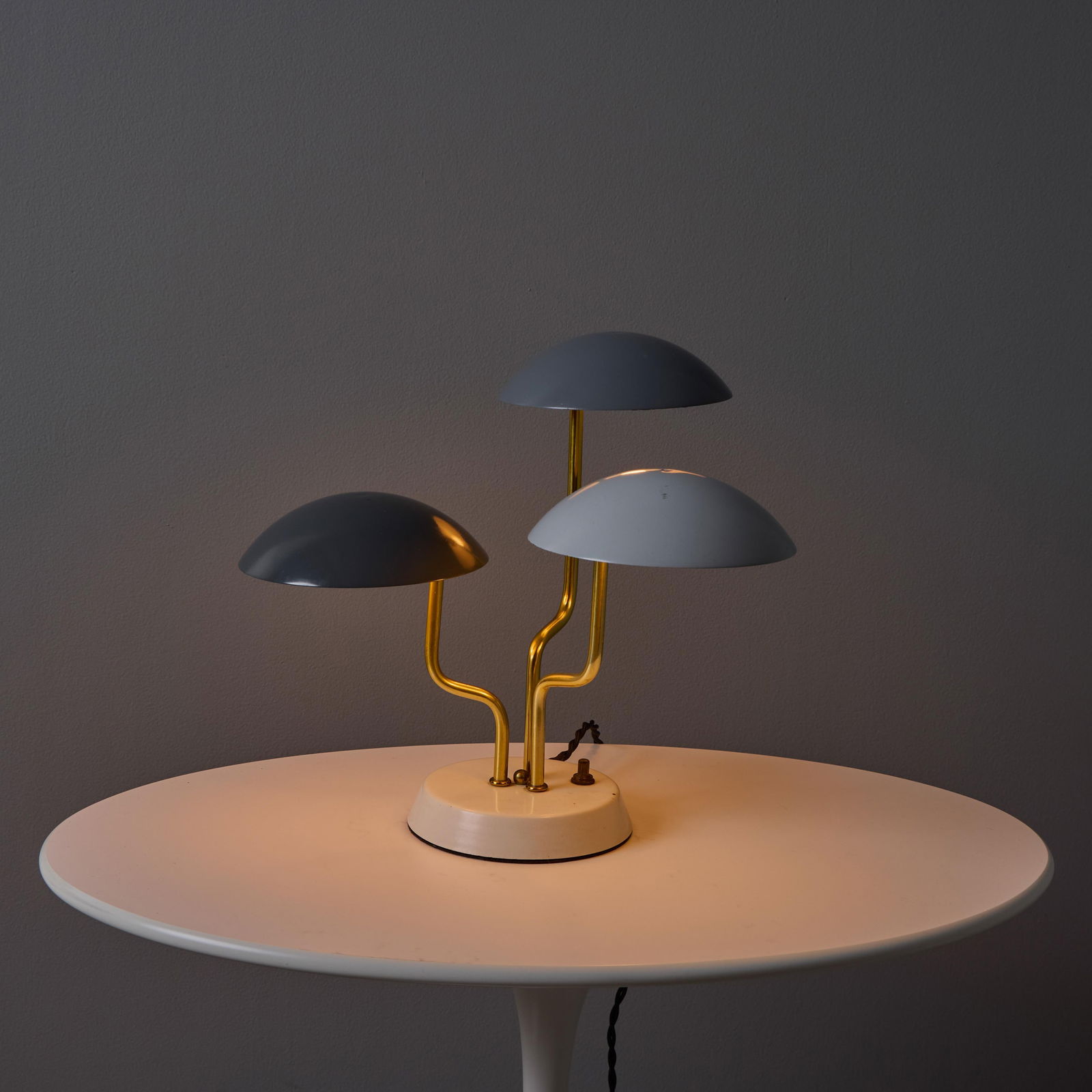 1950s Gino Sarfatti Tricolore Grey Table Lamp for Arteluce - 9