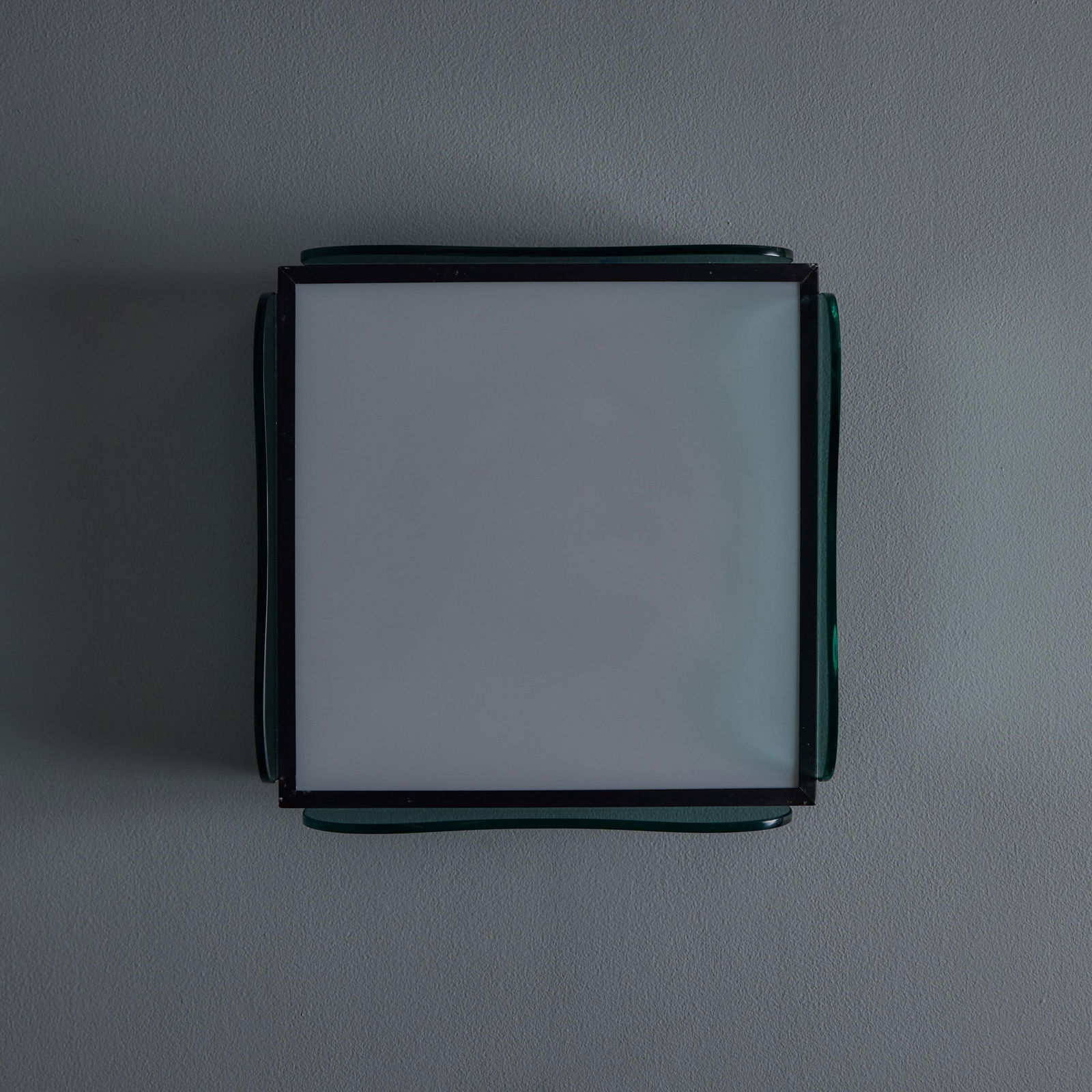 1970s Veca Glass Wall or Ceiling Lamp in the Manner of Max Ingrand - 12