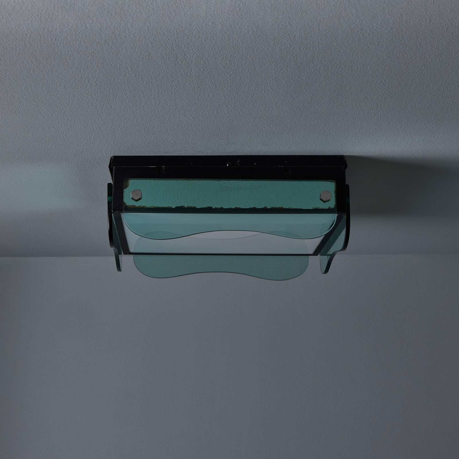 1970s Veca Glass Wall or Ceiling Lamp in the Manner of Max Ingrand - 16