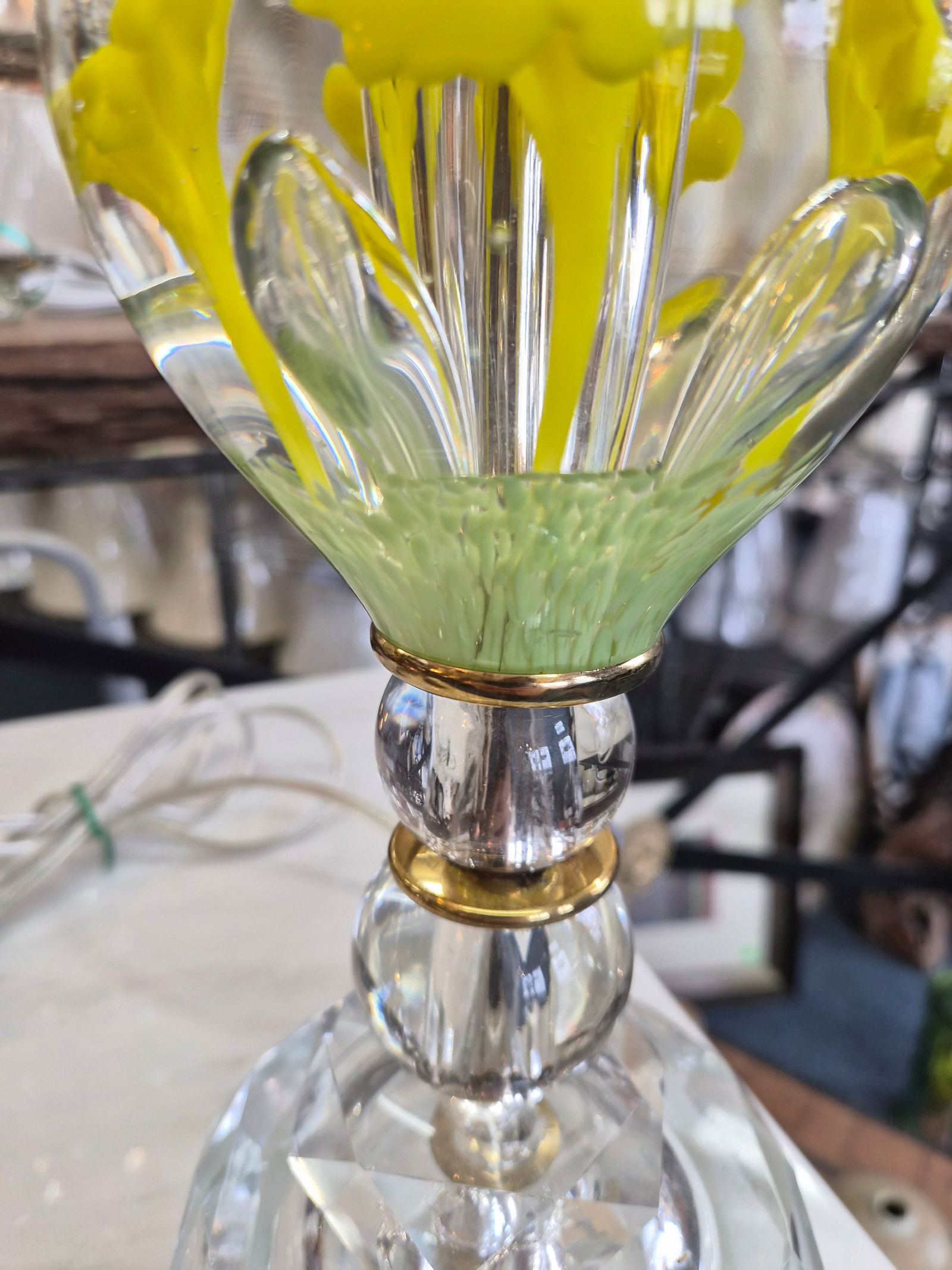 1960s St. Clair Paperweight Glass Company Lamp - 4