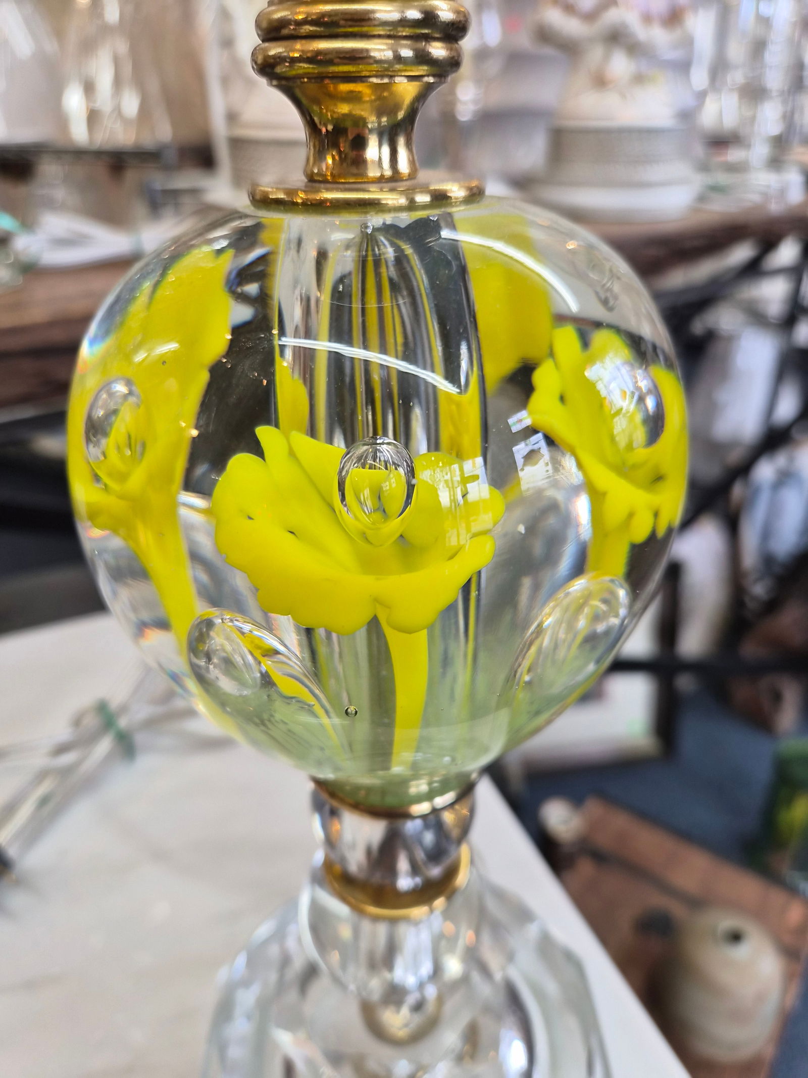 1960s St. Clair Paperweight Glass Company Lamp - 5