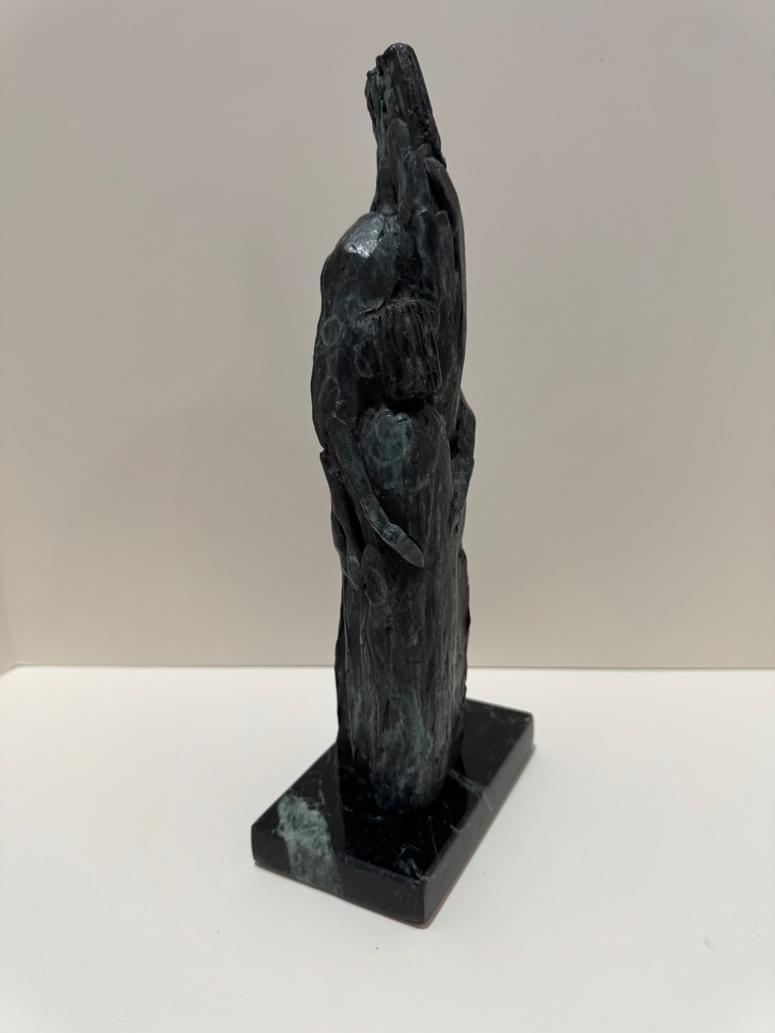 Mid 20th Century Larry Mohr Bronze Abstract Figurative Sculpture on Marble Base | Signed Estate Piec - 3