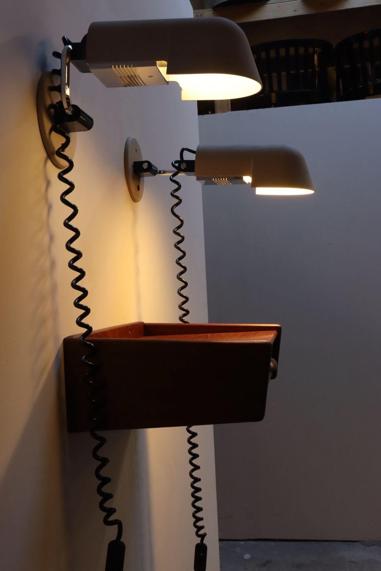 Pair of Vintage Italian "Pala" Wall Scones by Danilo & Corrado Aroldi for Luci - 8