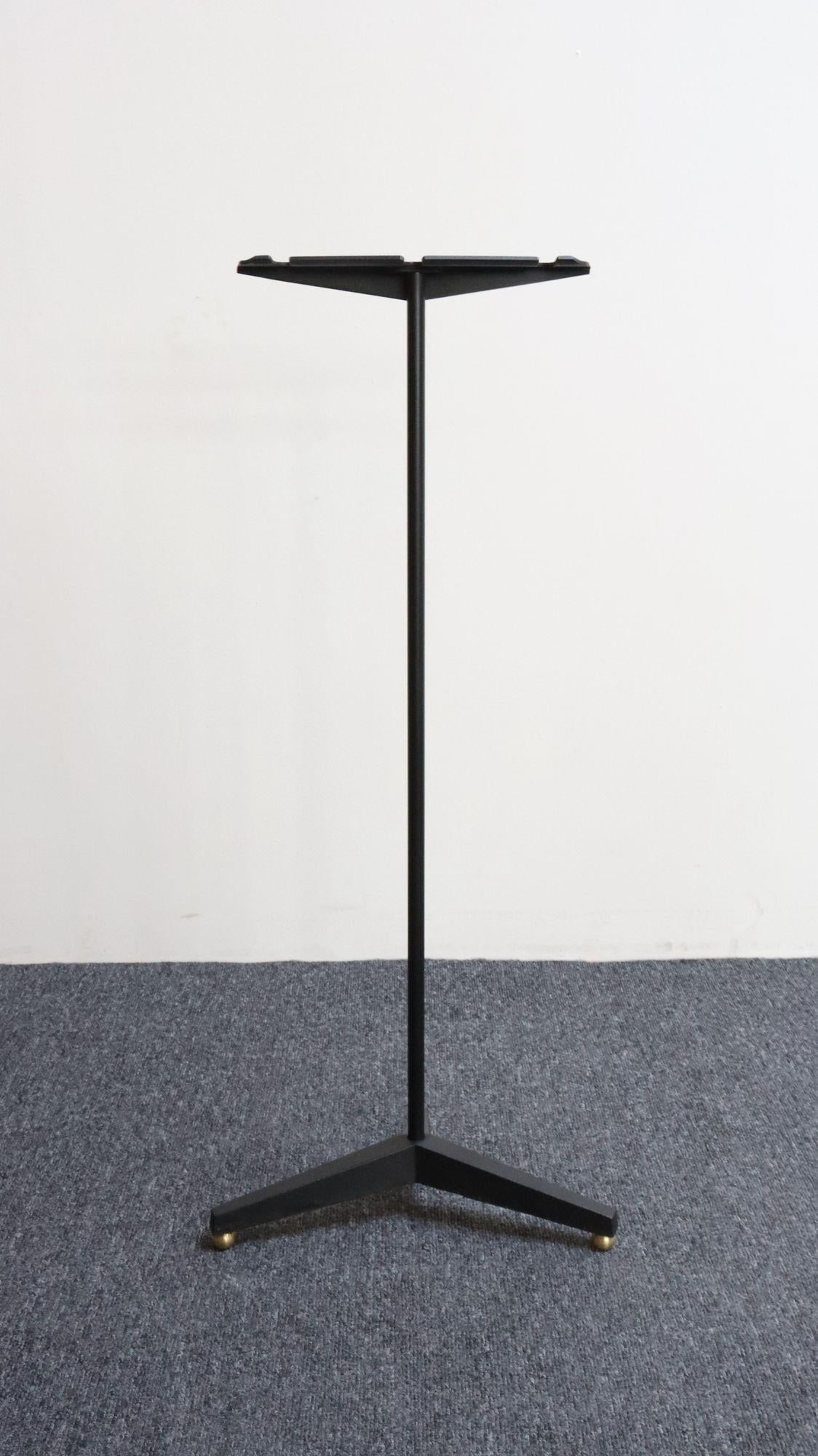 Mid-Century Modern Polished Brass and Iron Fireplace Tool Set by Donald Deskey - 12