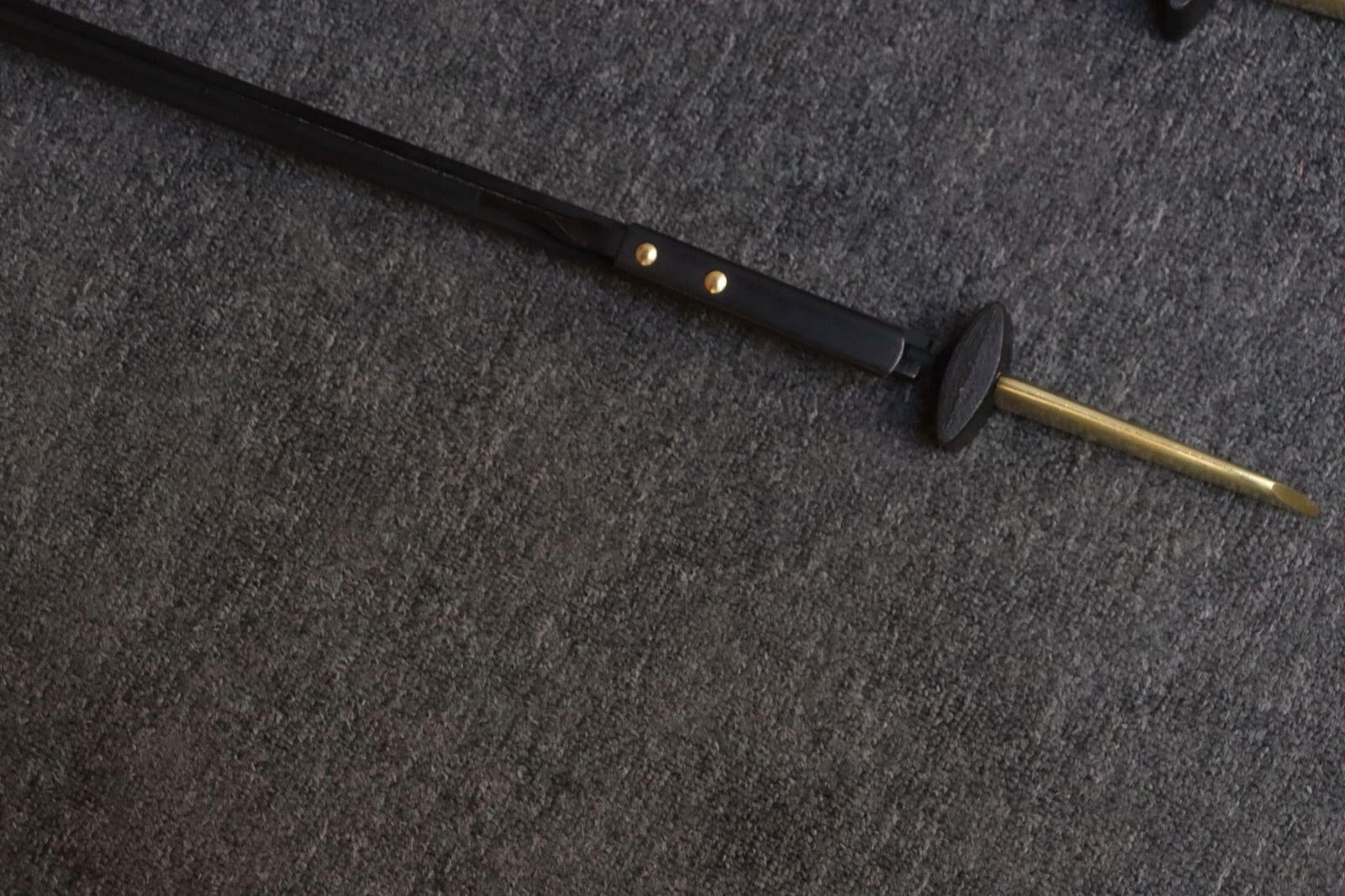 Mid-Century Modern Polished Brass and Iron Fireplace Tool Set by Donald Deskey - 17