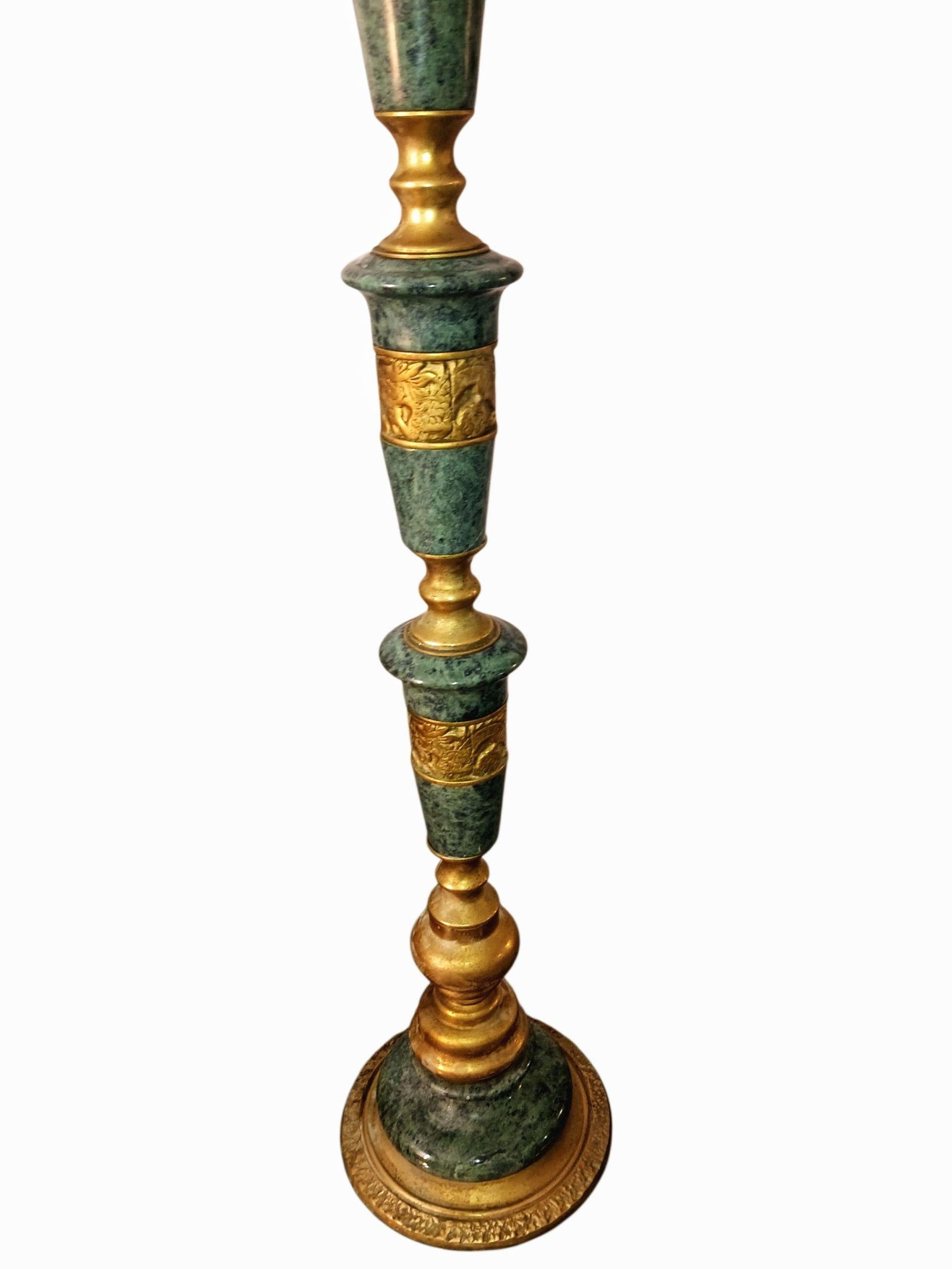 Exquisite Mid-Century Modern James Mont Style Marble & Bronze Set - 2