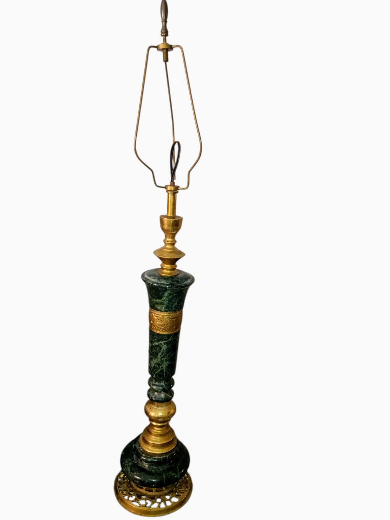 Exquisite Mid-Century Modern James Mont Style Marble & Bronze Set - 3