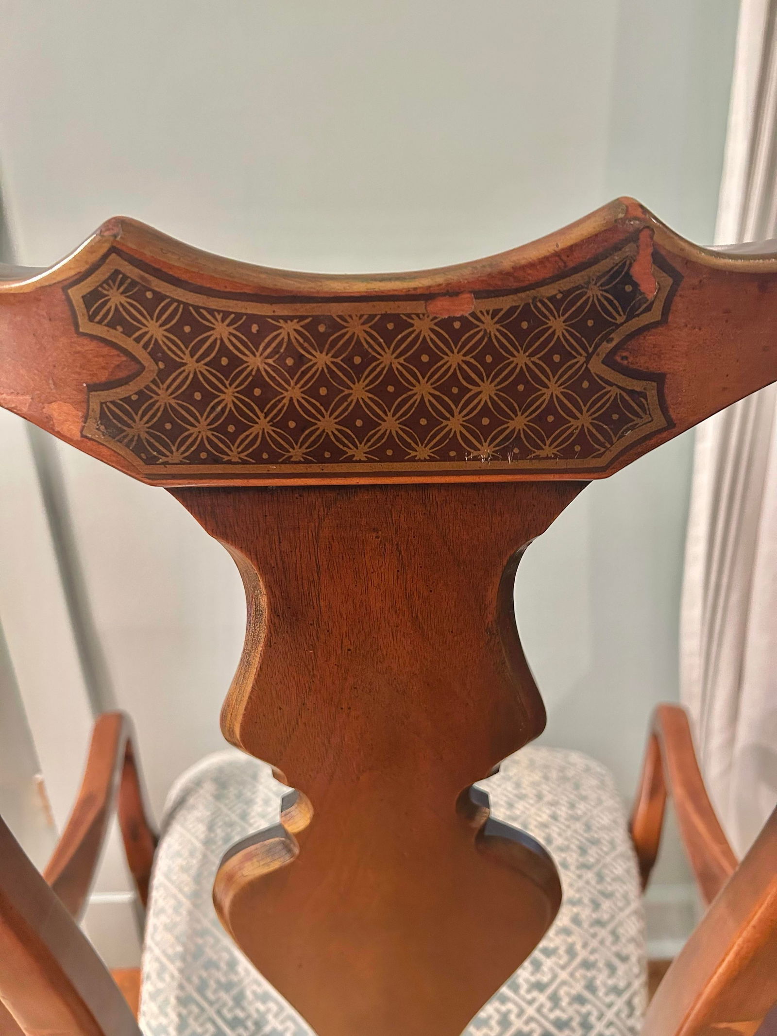 Late 20th Century Queen Anne Armchair Attributed to Drexel Heritage - 11