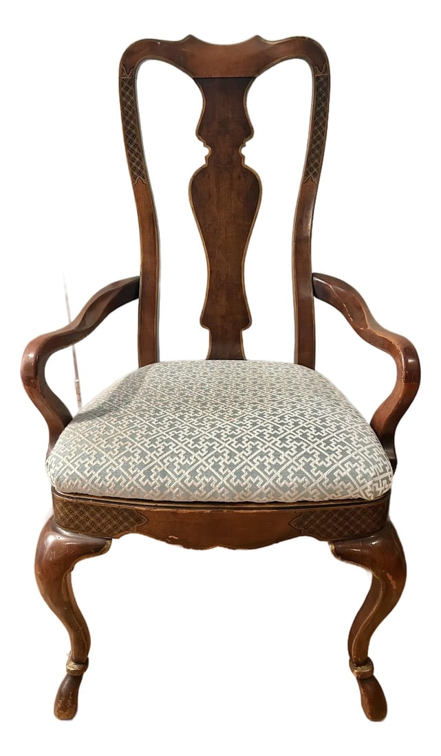 Late 20th Century Queen Anne Armchair Attributed to Drexel Heritage (1 of 12)