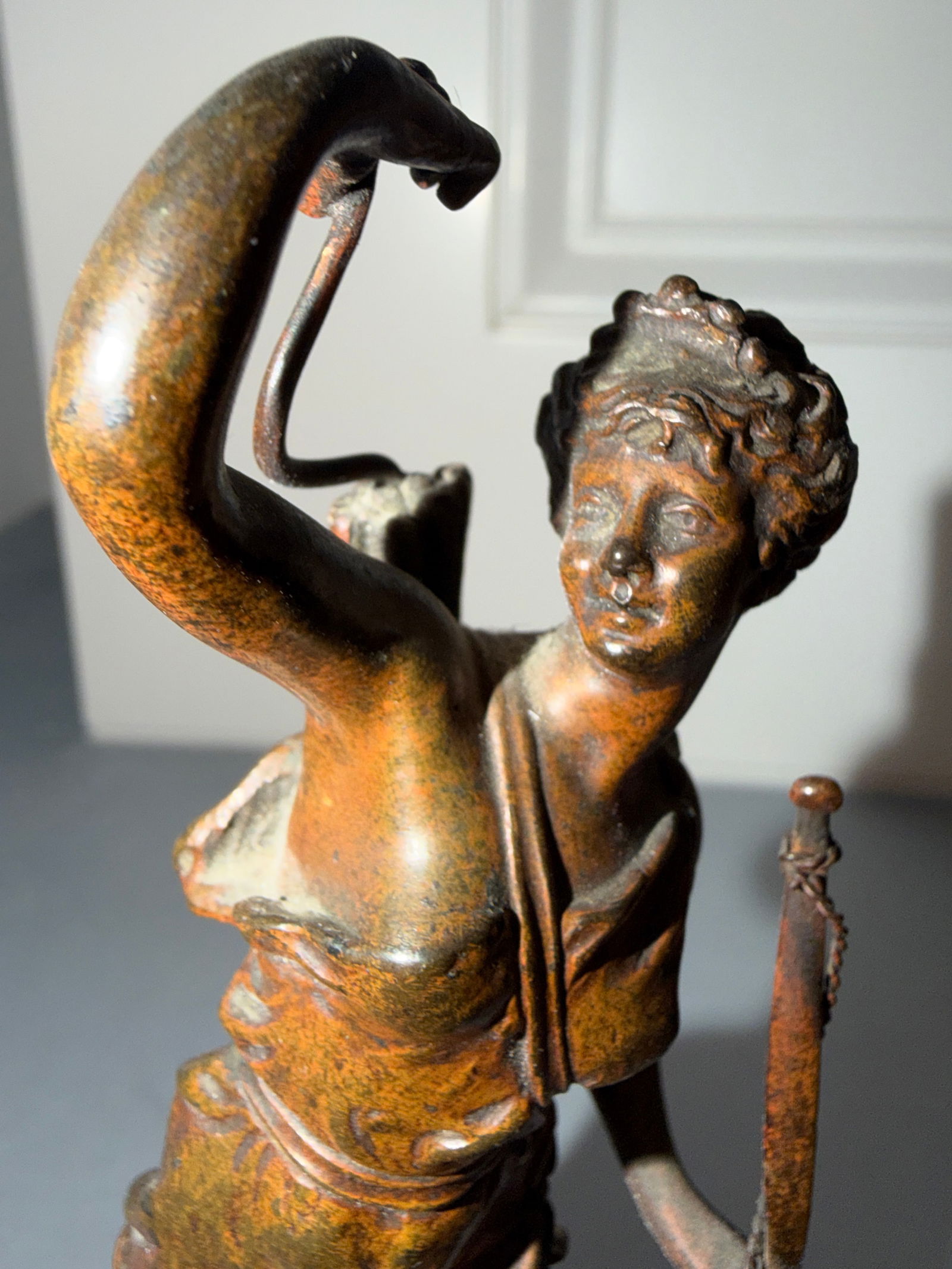 Antique Diana the Huntress Miniature Bronze Sculpture After Rancoult - 7