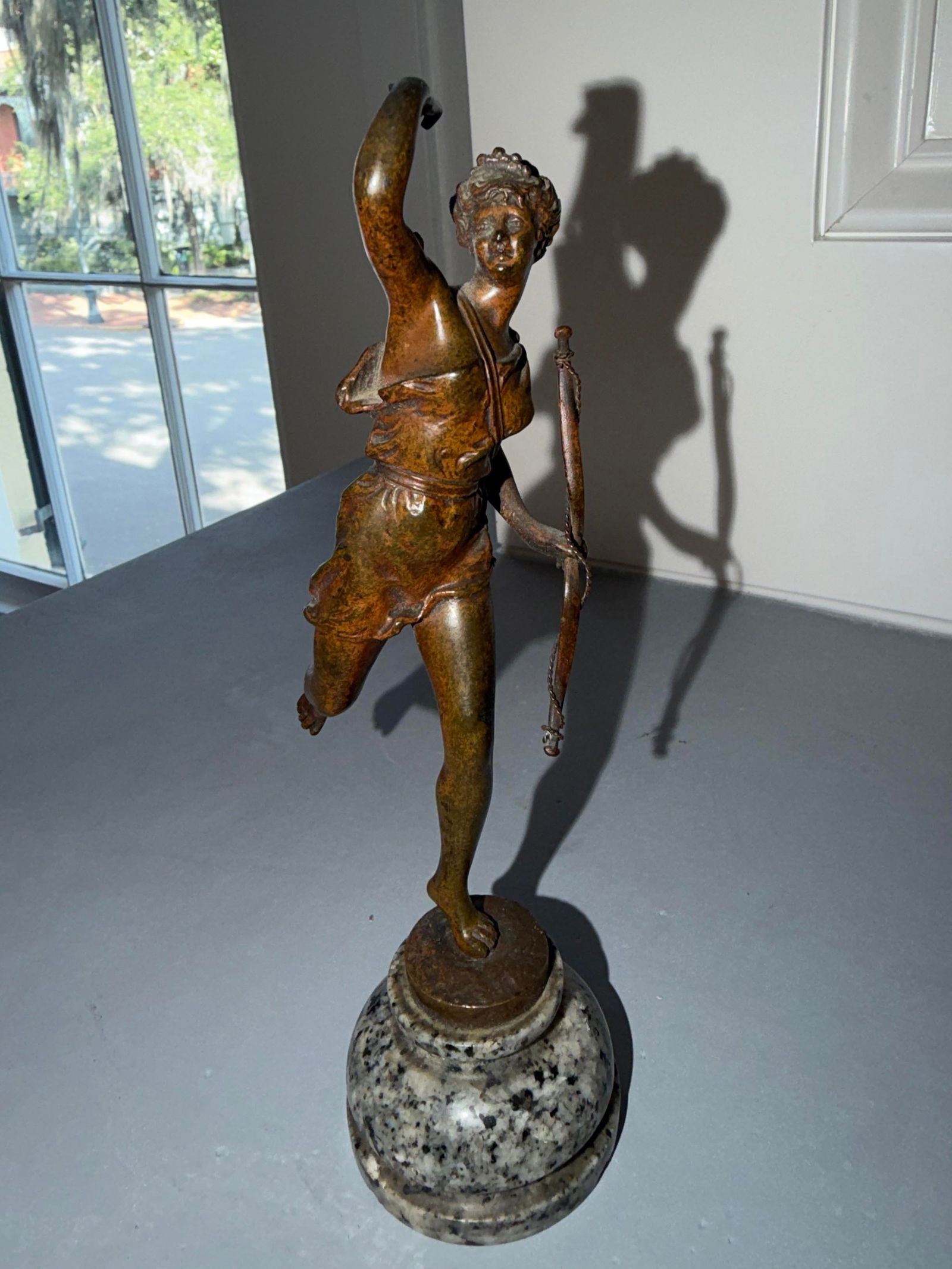 Antique Diana the Huntress Miniature Bronze Sculpture After Rancoult - 8