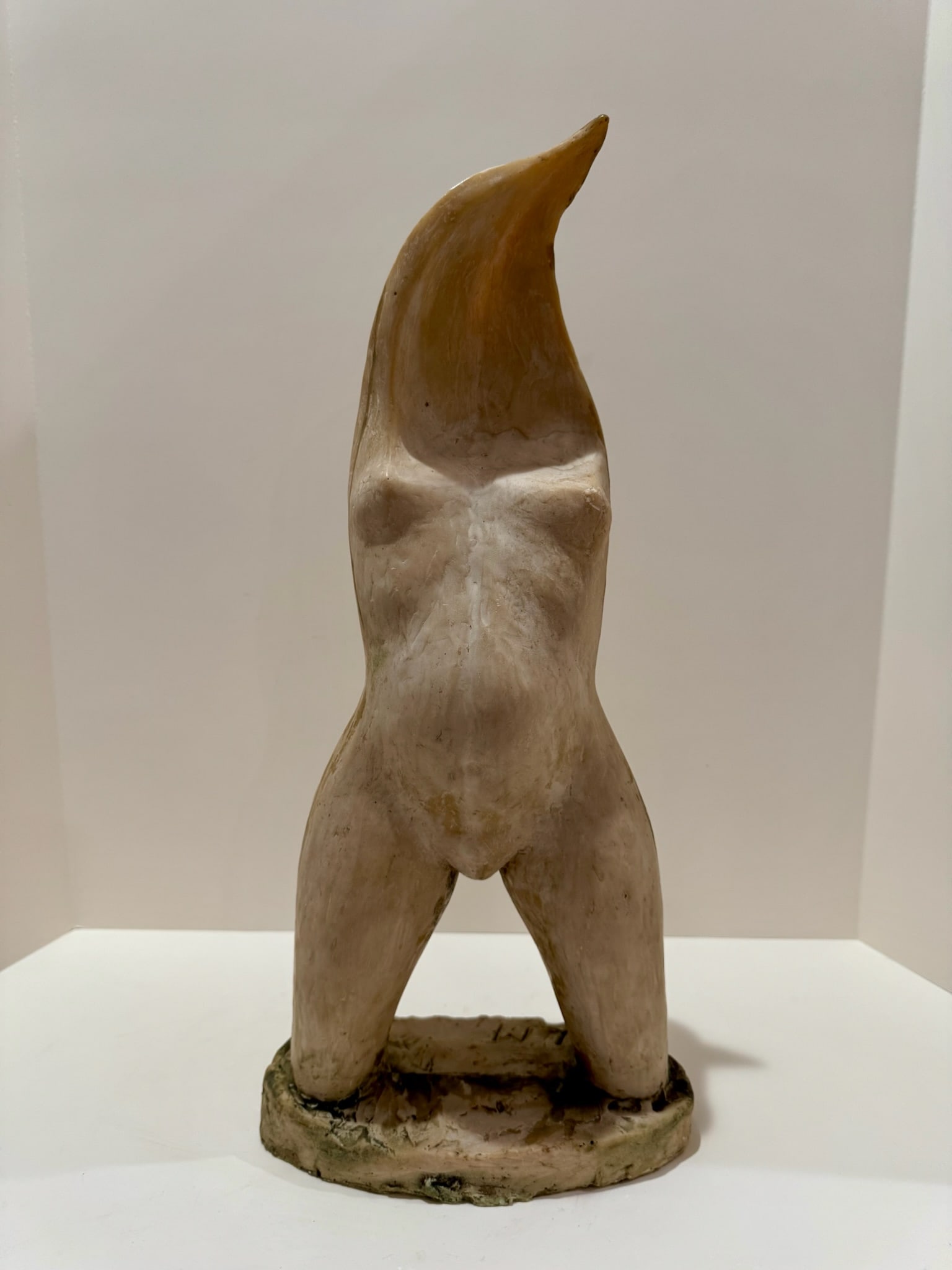 1960s Larry Mohr Signed Resin Figurative Sculpture Abstract Female Form Modernist Torso - 2