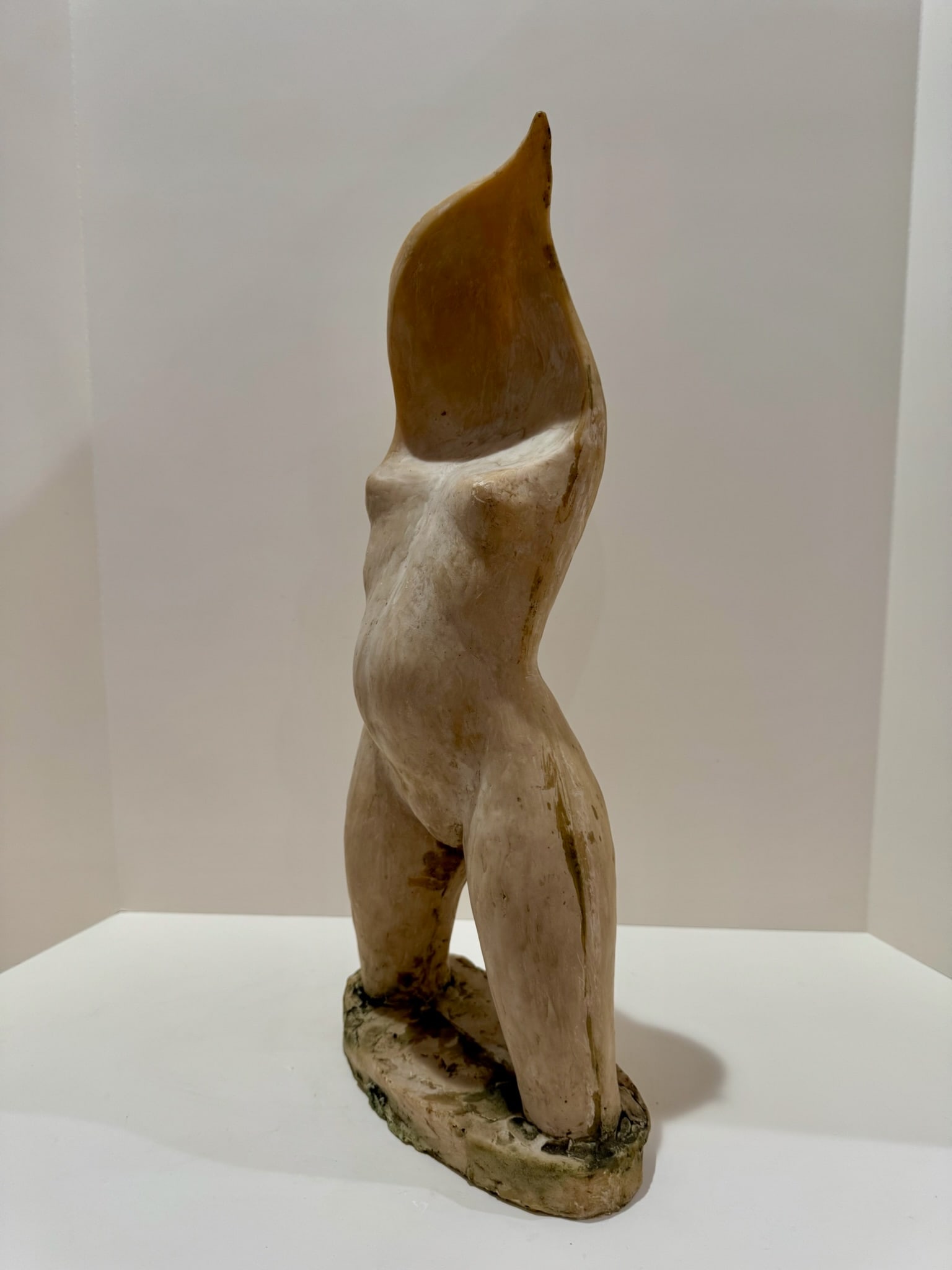 1960s Larry Mohr Signed Resin Figurative Sculpture Abstract Female Form Modernist Torso - 3