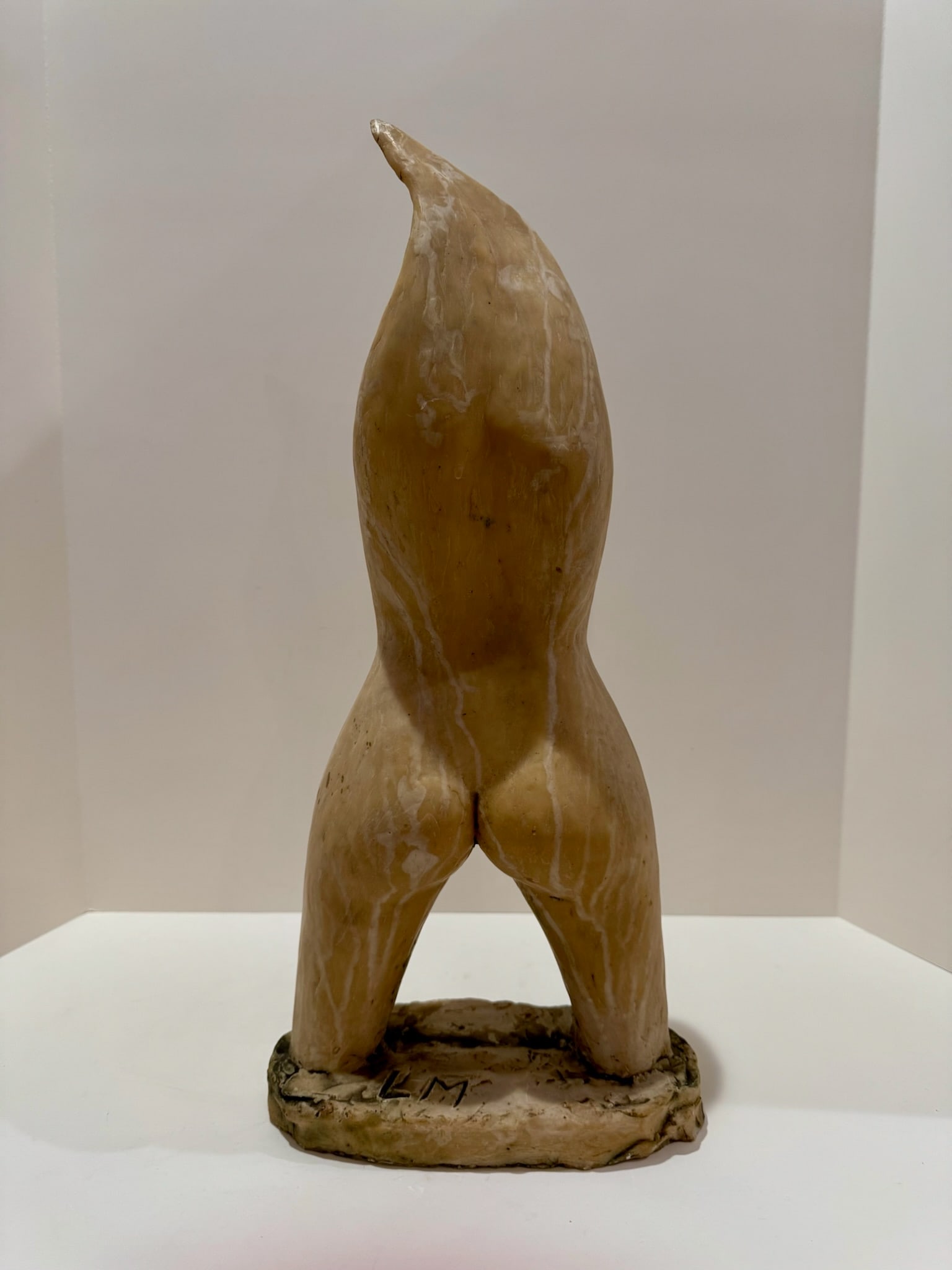 1960s Larry Mohr Signed Resin Figurative Sculpture Abstract Female Form Modernist Torso - 4