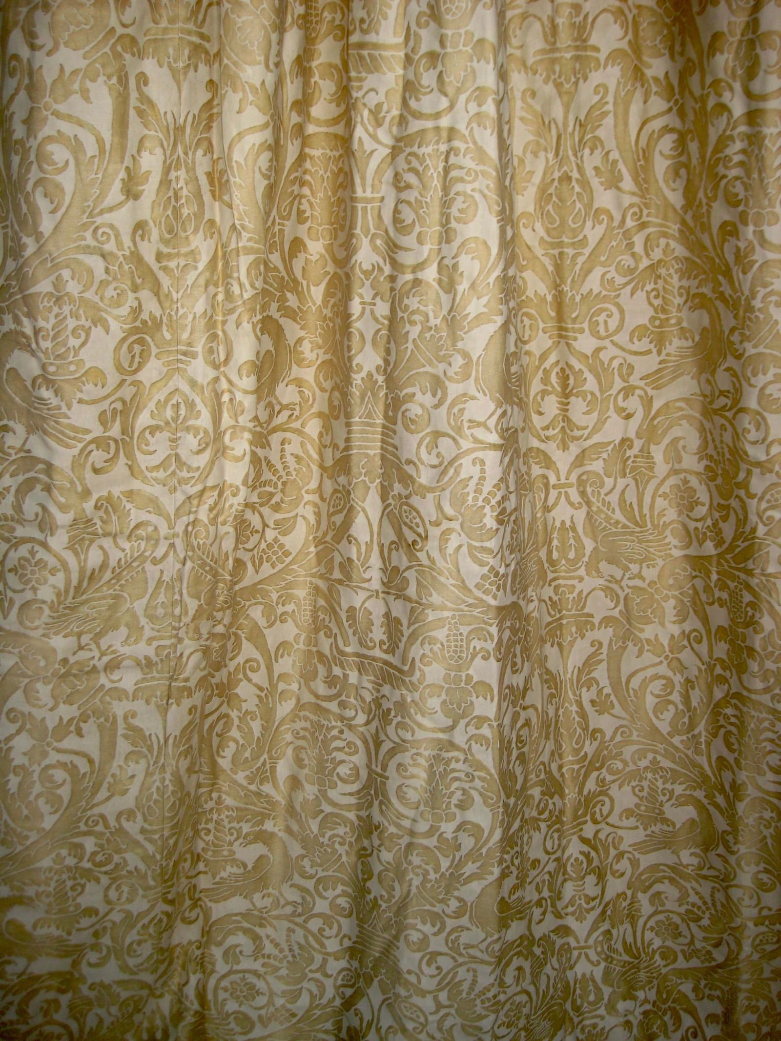 Vintage Fortuny Ucelli Curtain-Drapery Panel - 2