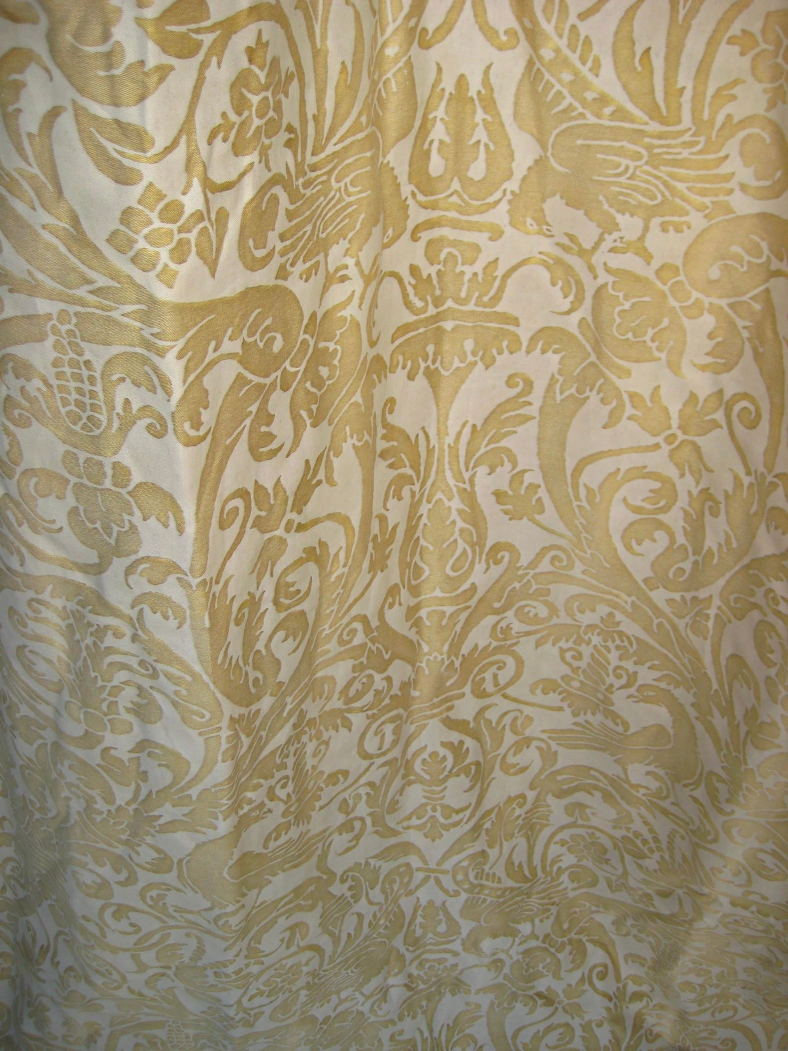 Vintage Fortuny Ucelli Curtain-Drapery Panel - 4