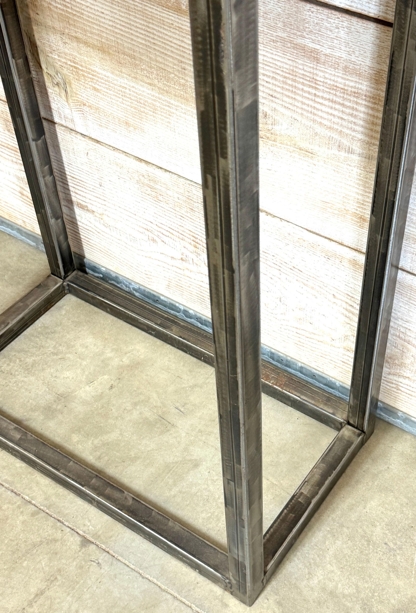 Modernist Forged & Engraved Iron Rectangular Pedestal - 15