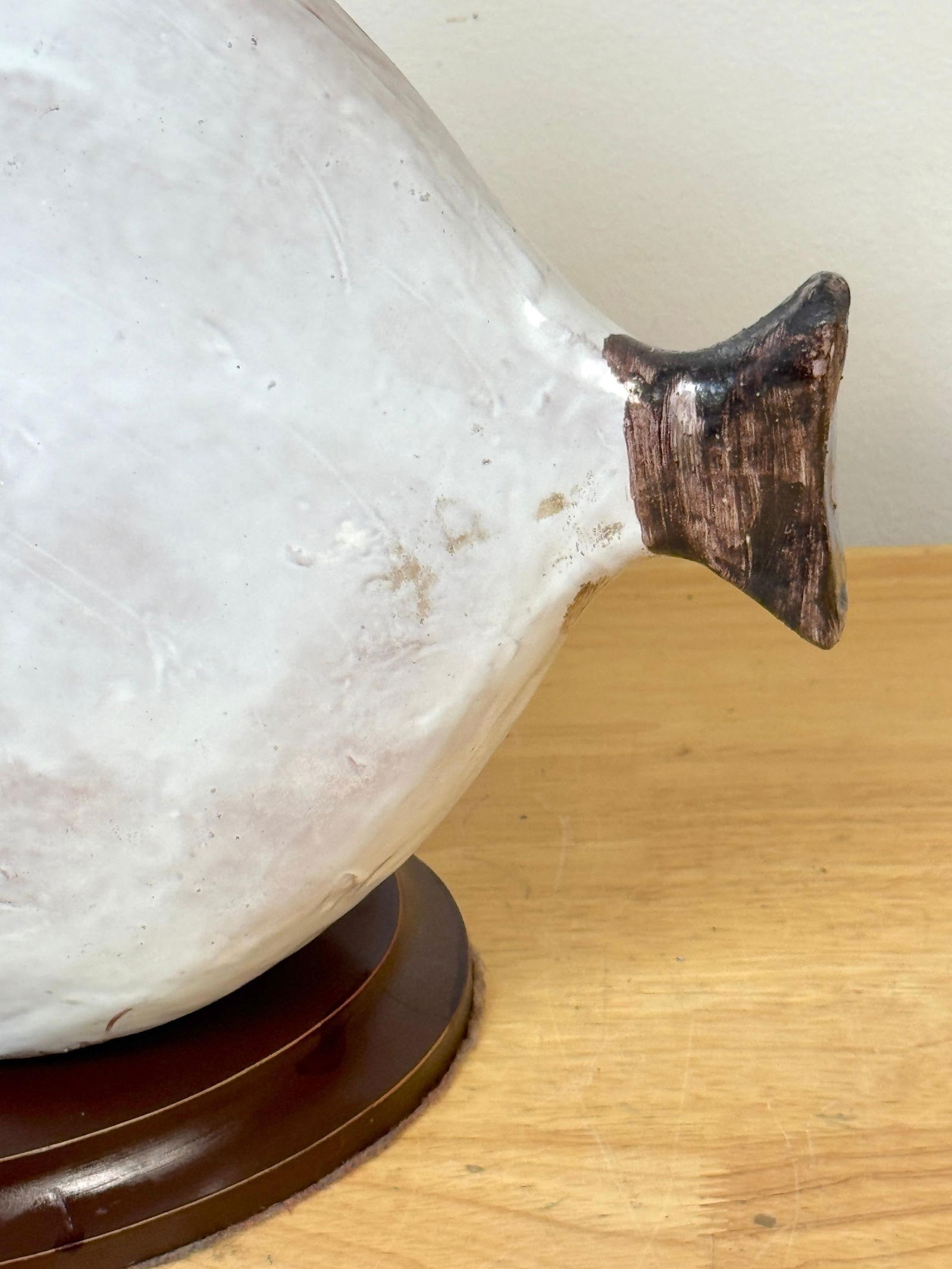 Italian Pottery Fish Lamp by Ivo De Santis for Gli Etruschi, Florence, Large - 16