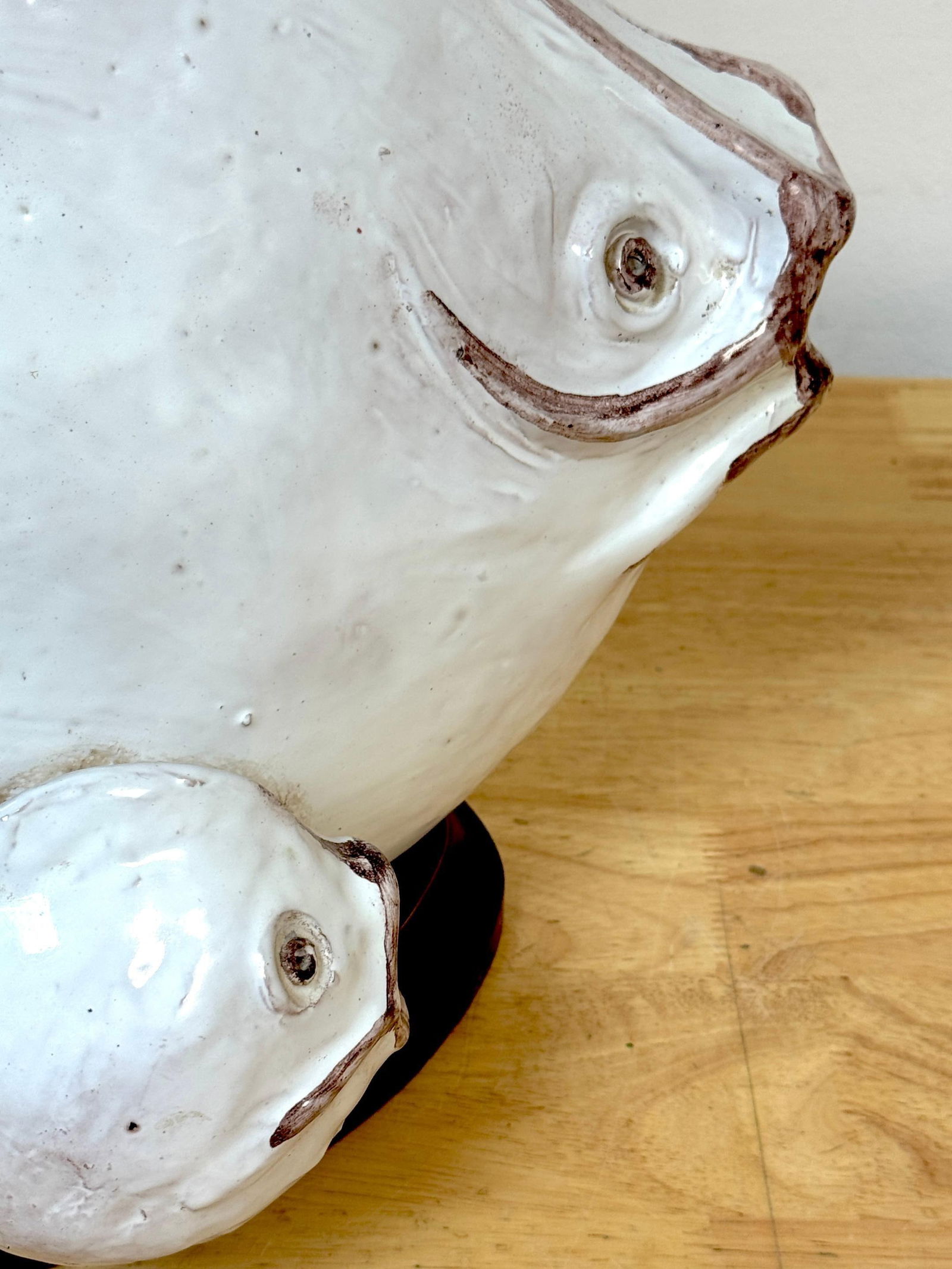 Italian Pottery Fish Lamp by Ivo De Santis for Gli Etruschi, Florence, Large - 4