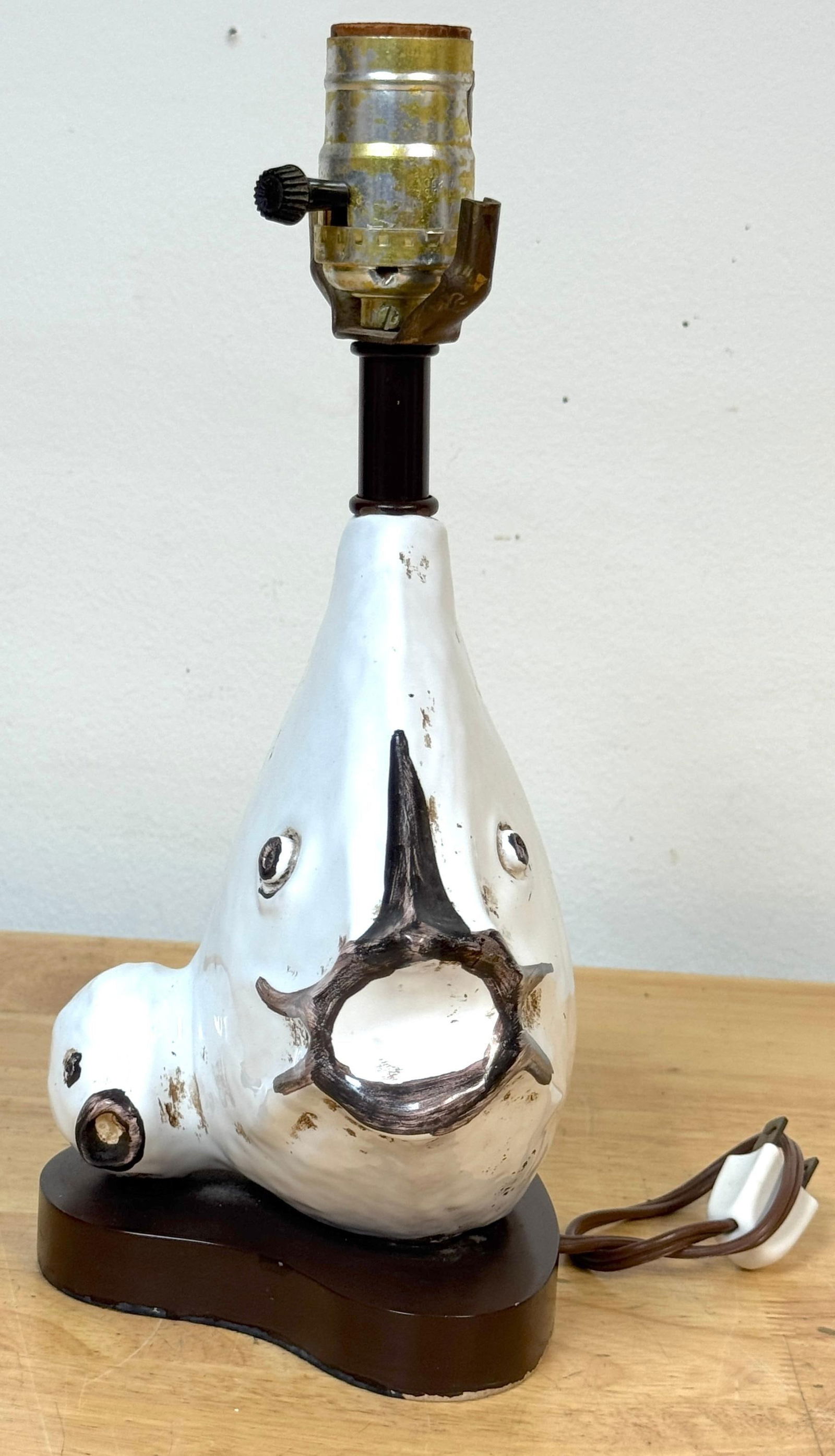 Italian Pottery Fish Lamp by Ivo De Santis for Gli Etruschi, Florence, Small - 15