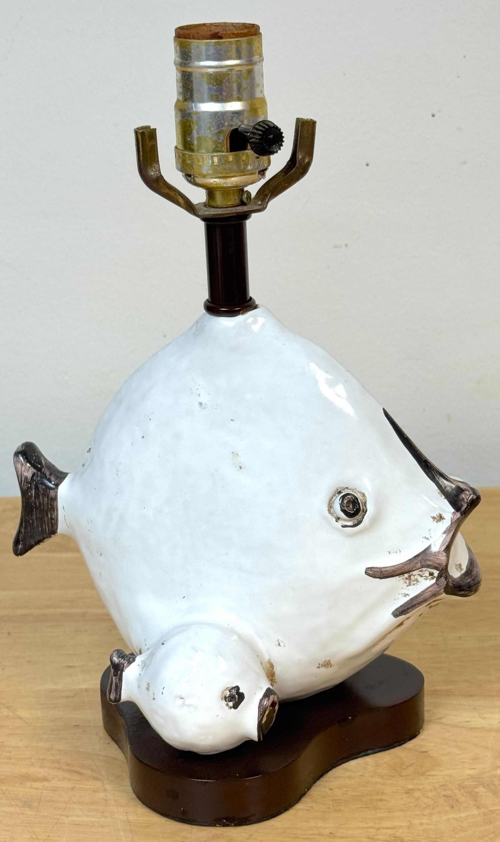 Italian Pottery Fish Lamp by Ivo De Santis for Gli Etruschi, Florence, Small - 17