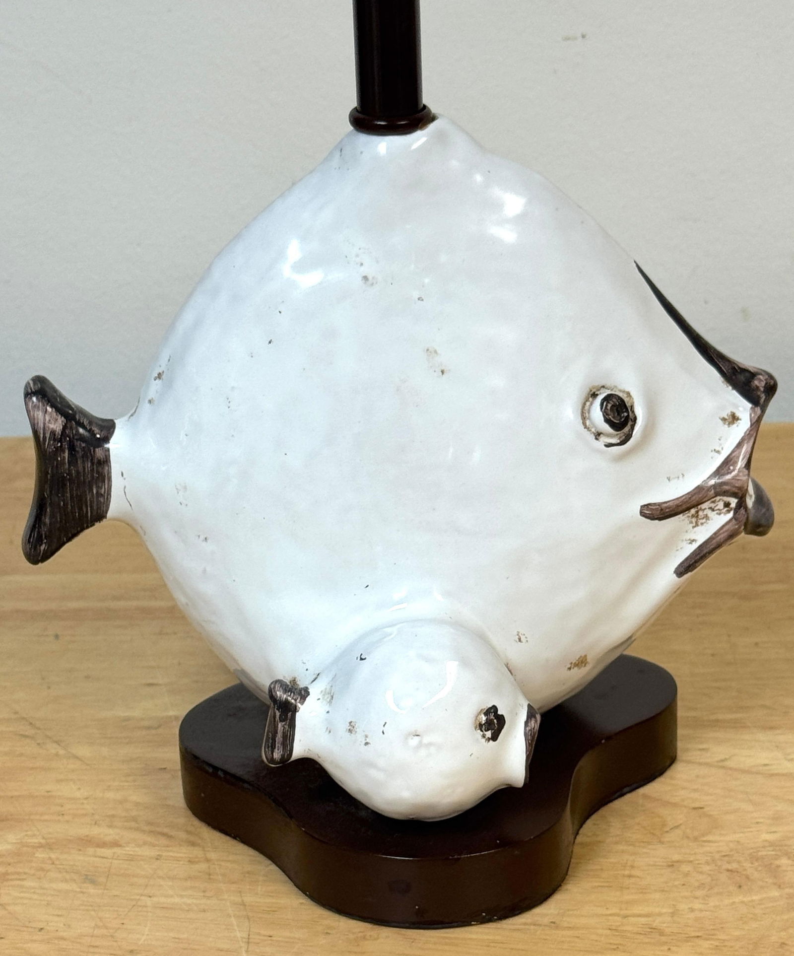 Italian Pottery Fish Lamp by Ivo De Santis for Gli Etruschi, Florence, Small - 3