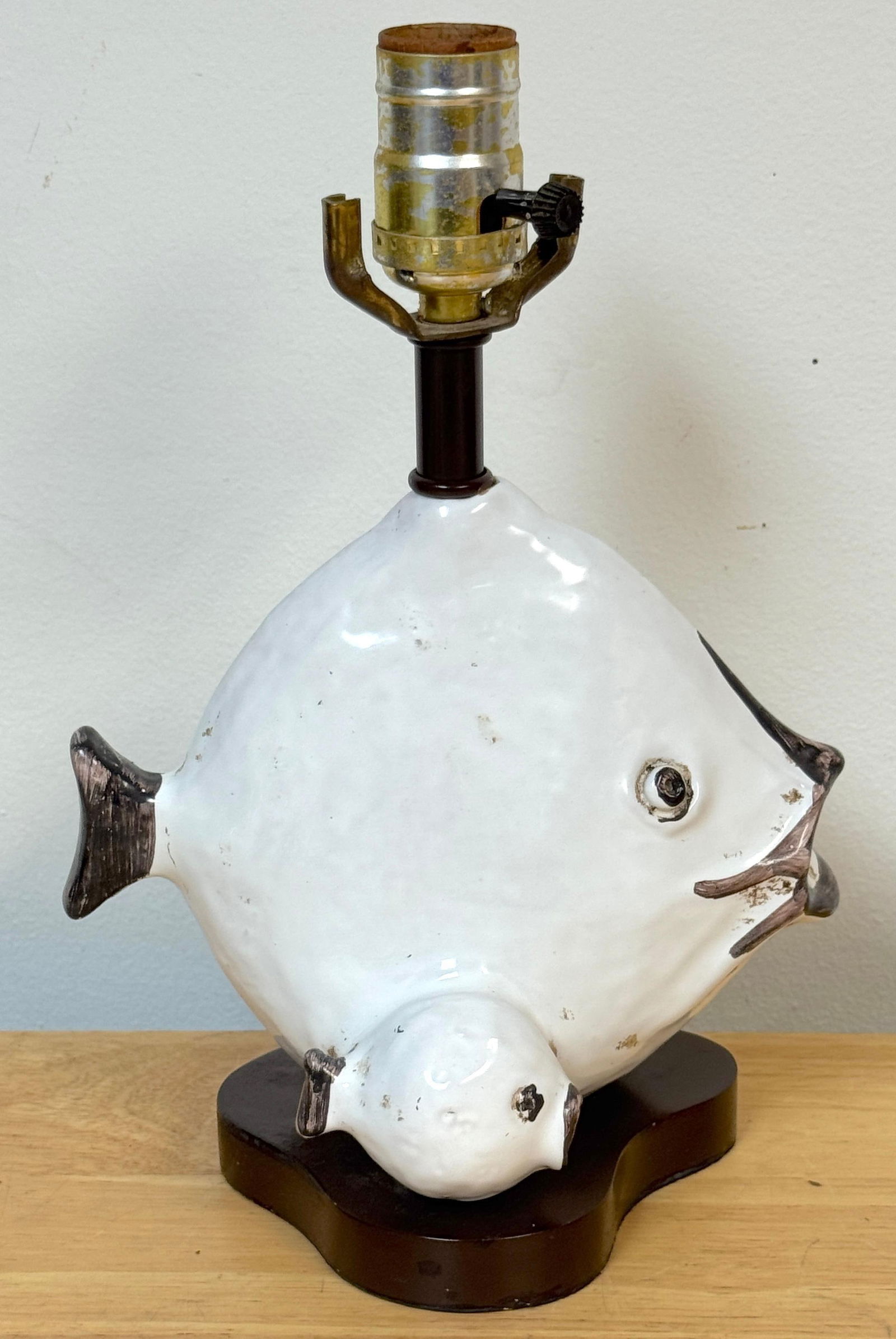 Italian Pottery Fish Lamp by Ivo De Santis for Gli Etruschi, Florence, Small - 5