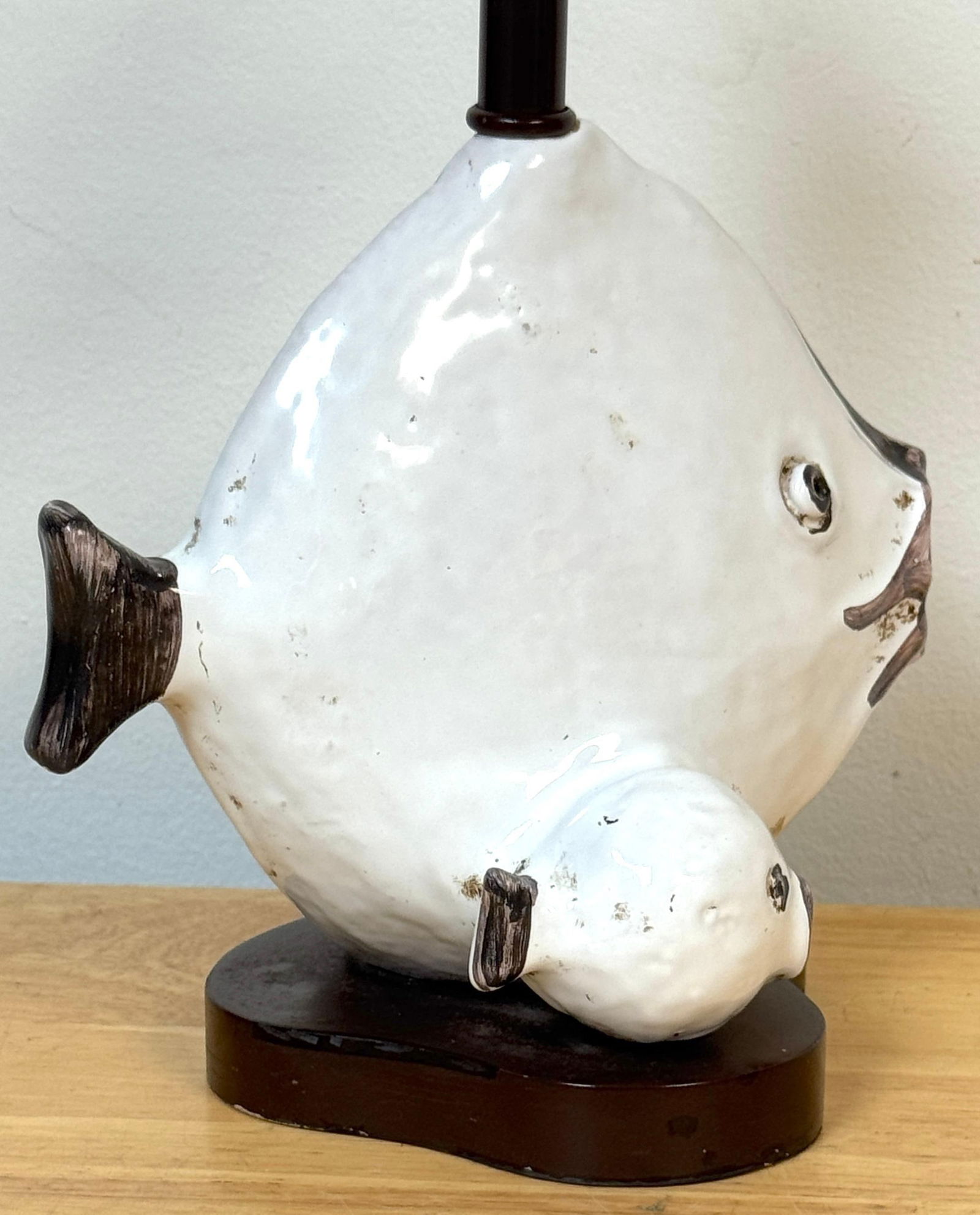 Italian Pottery Fish Lamp by Ivo De Santis for Gli Etruschi, Florence, Small - 7