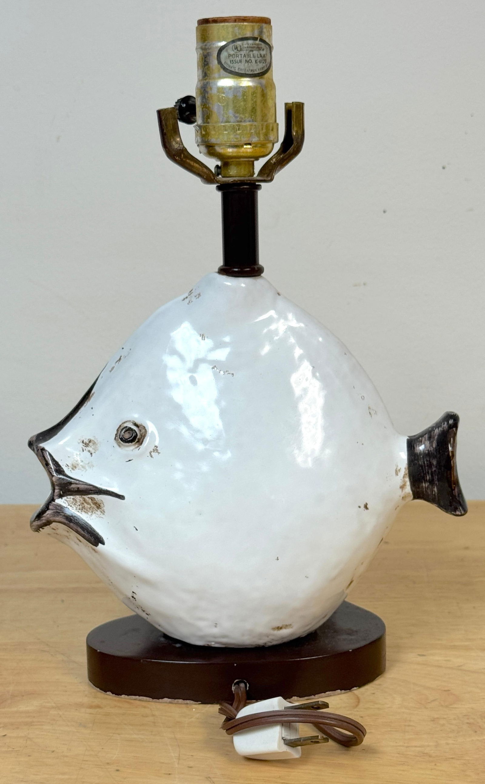 Italian Pottery Fish Lamp by Ivo De Santis for Gli Etruschi, Florence, Small - 9