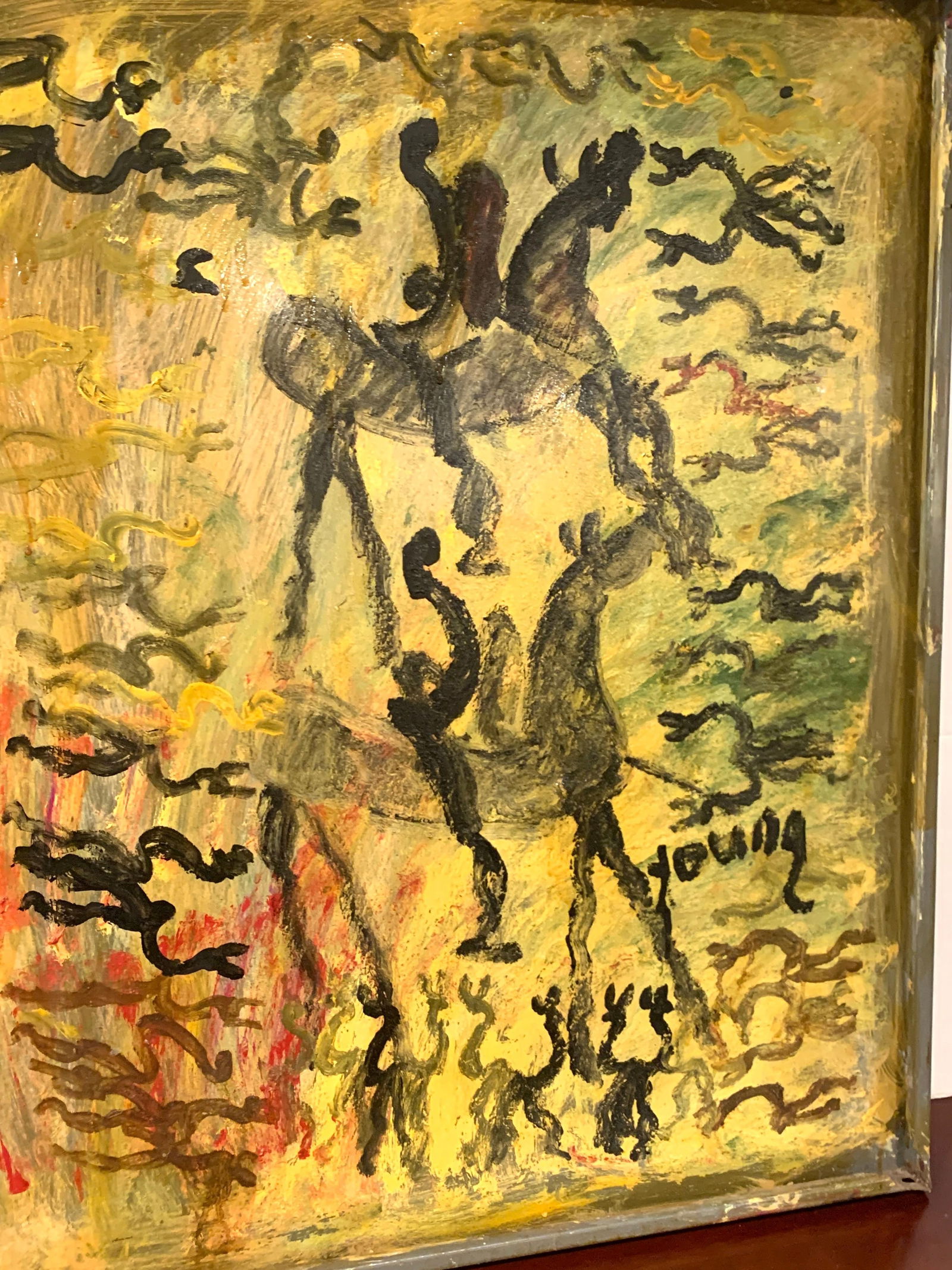 Freedom Warriors on Horseback' by Purvis Young - 11