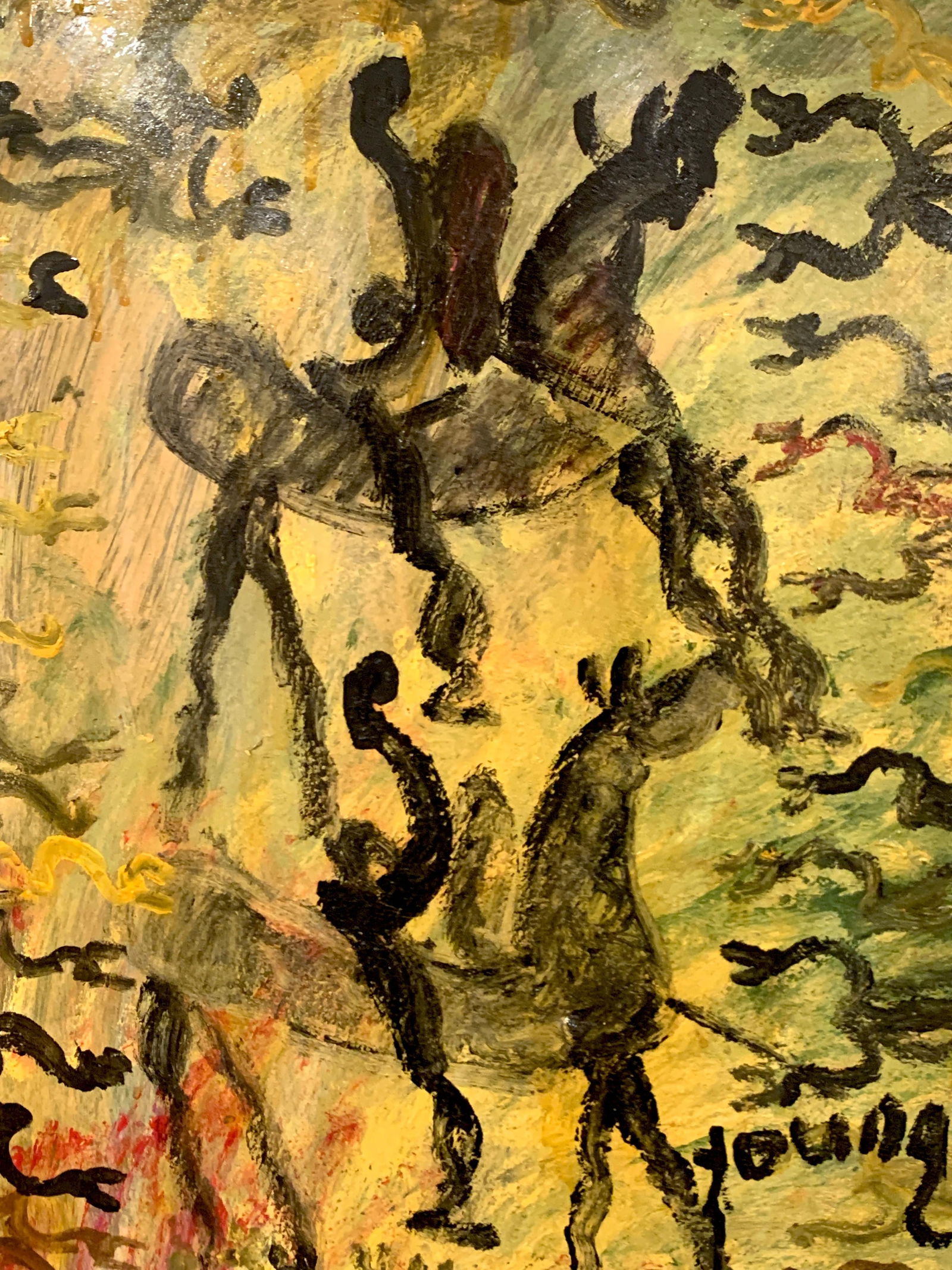 Freedom Warriors on Horseback' by Purvis Young - 13