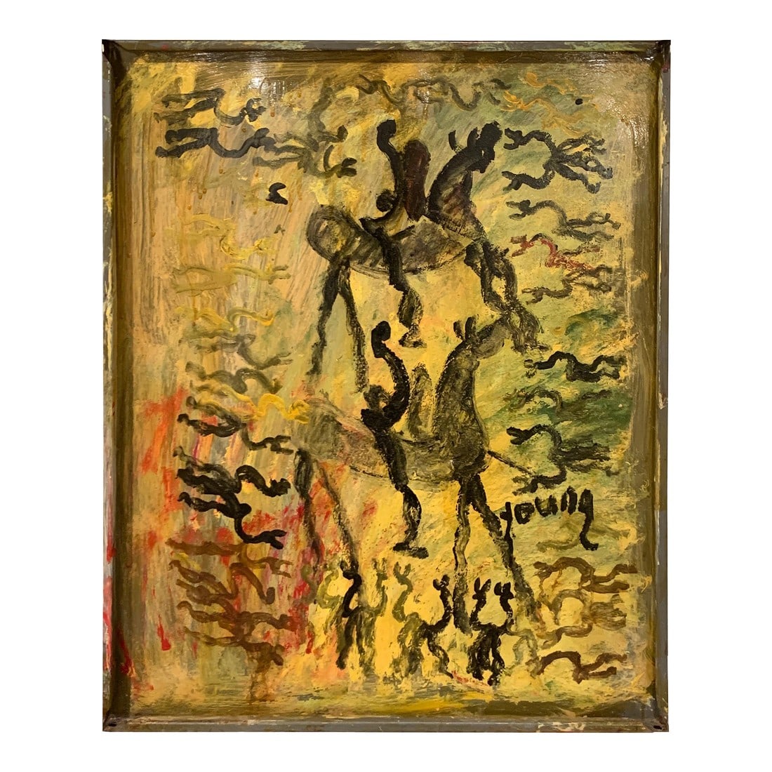 Freedom Warriors on Horseback' by Purvis Young (1 of 18)