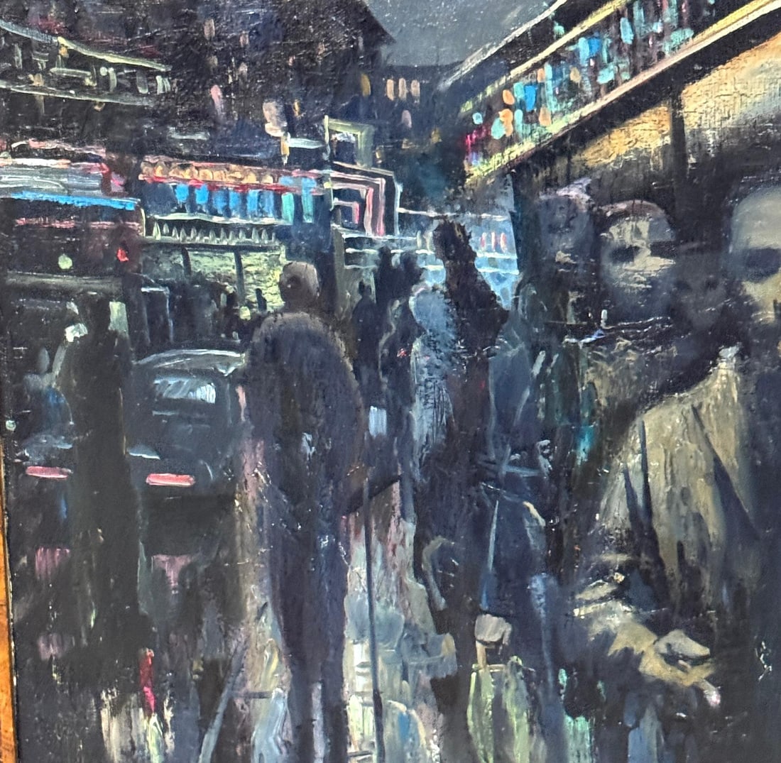 Soviet Leningrad Street Scene by Shalaev, Dated 1989 - 10