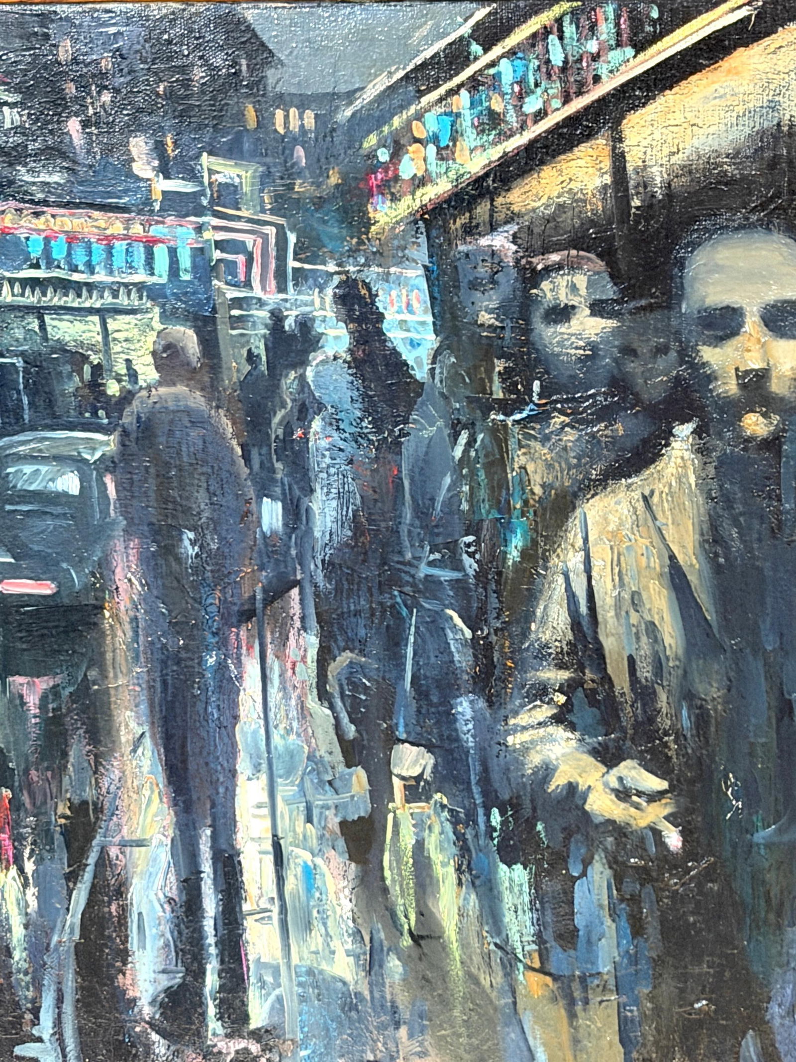 Soviet Leningrad Street Scene by Shalaev, Dated 1989 - 13