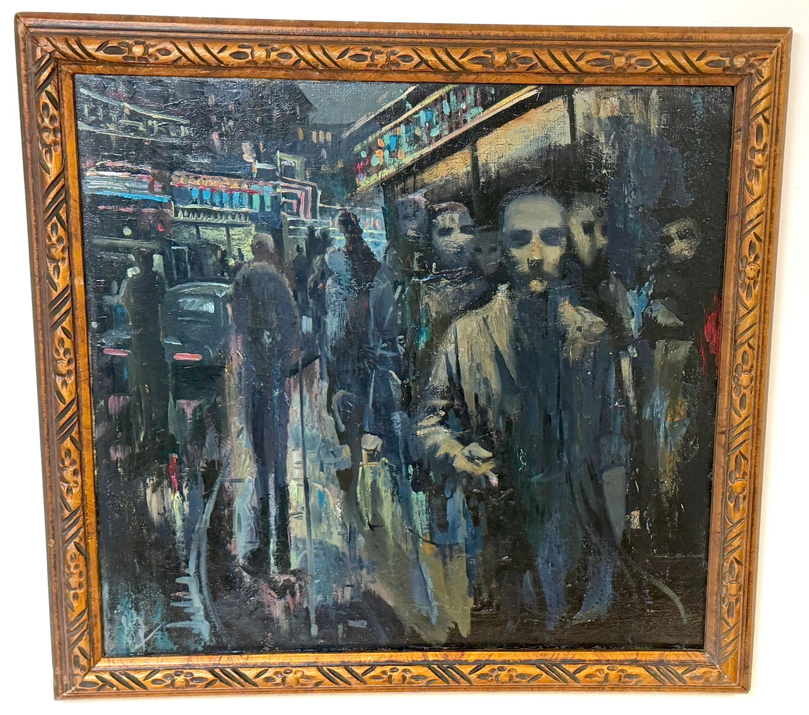 Soviet Leningrad Street Scene by Shalaev, Dated 1989 - 2