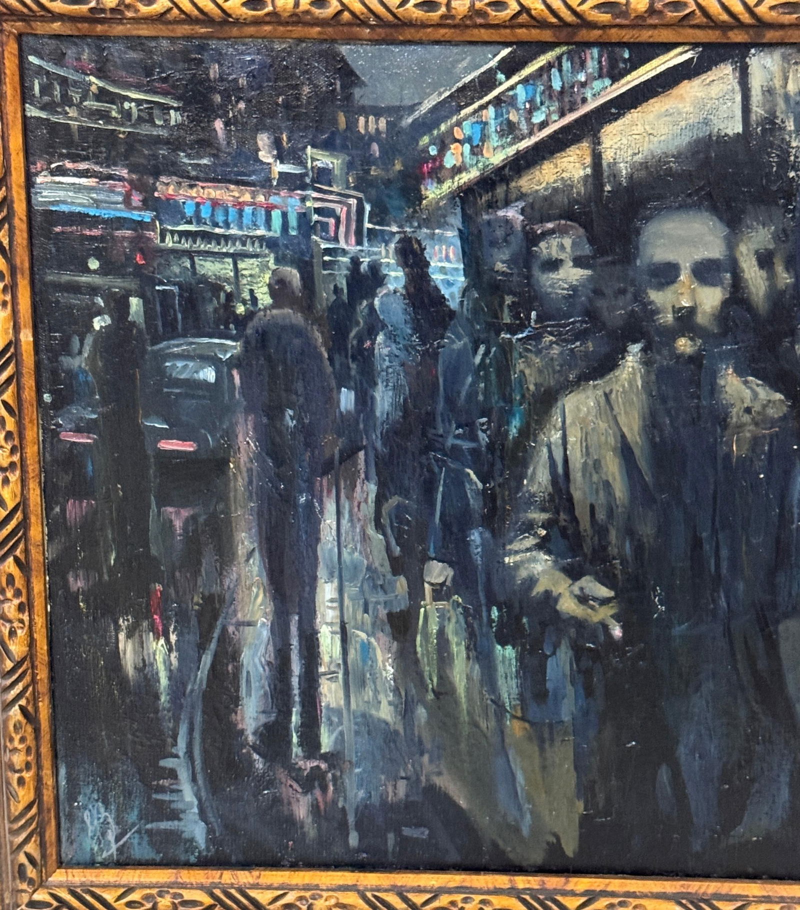 Soviet Leningrad Street Scene by Shalaev, Dated 1989 - 9