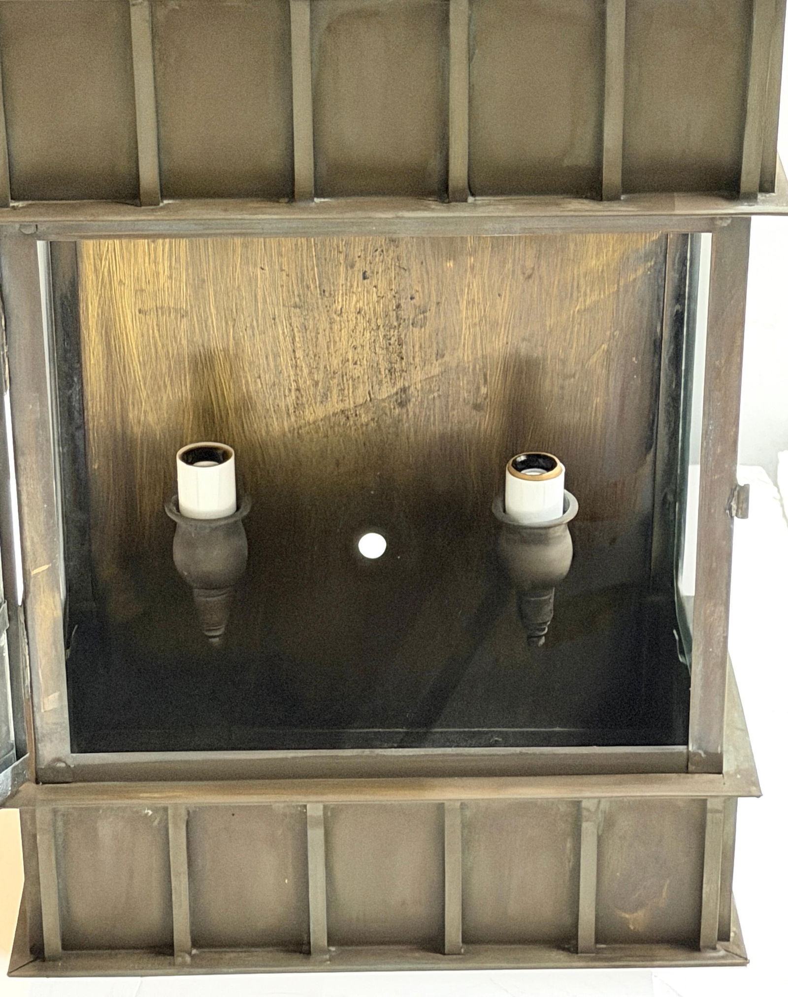 Pair Architectural Georgian Gothic Bronze Exterior/Interior Wall Sconces - 16