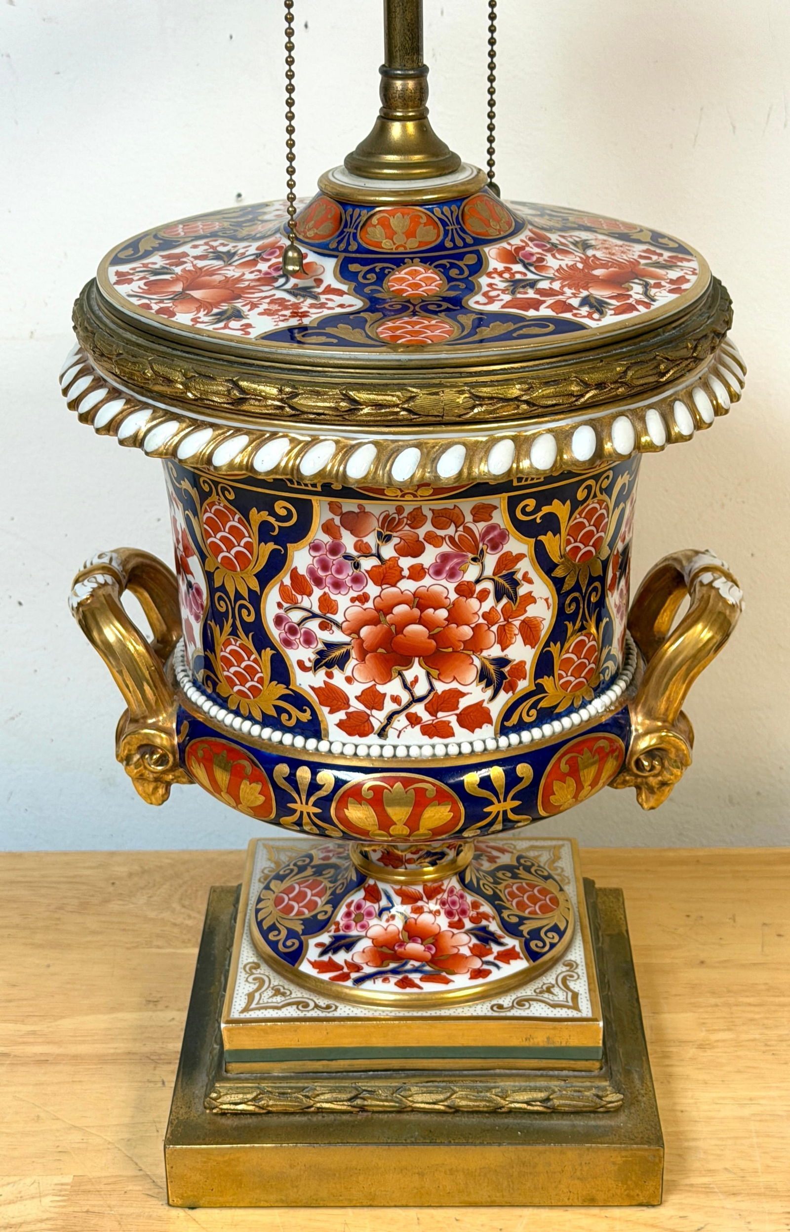 19th C Derby Porcelain, Regency Period, 'Old Imari' Vase now as a Lamp - 11