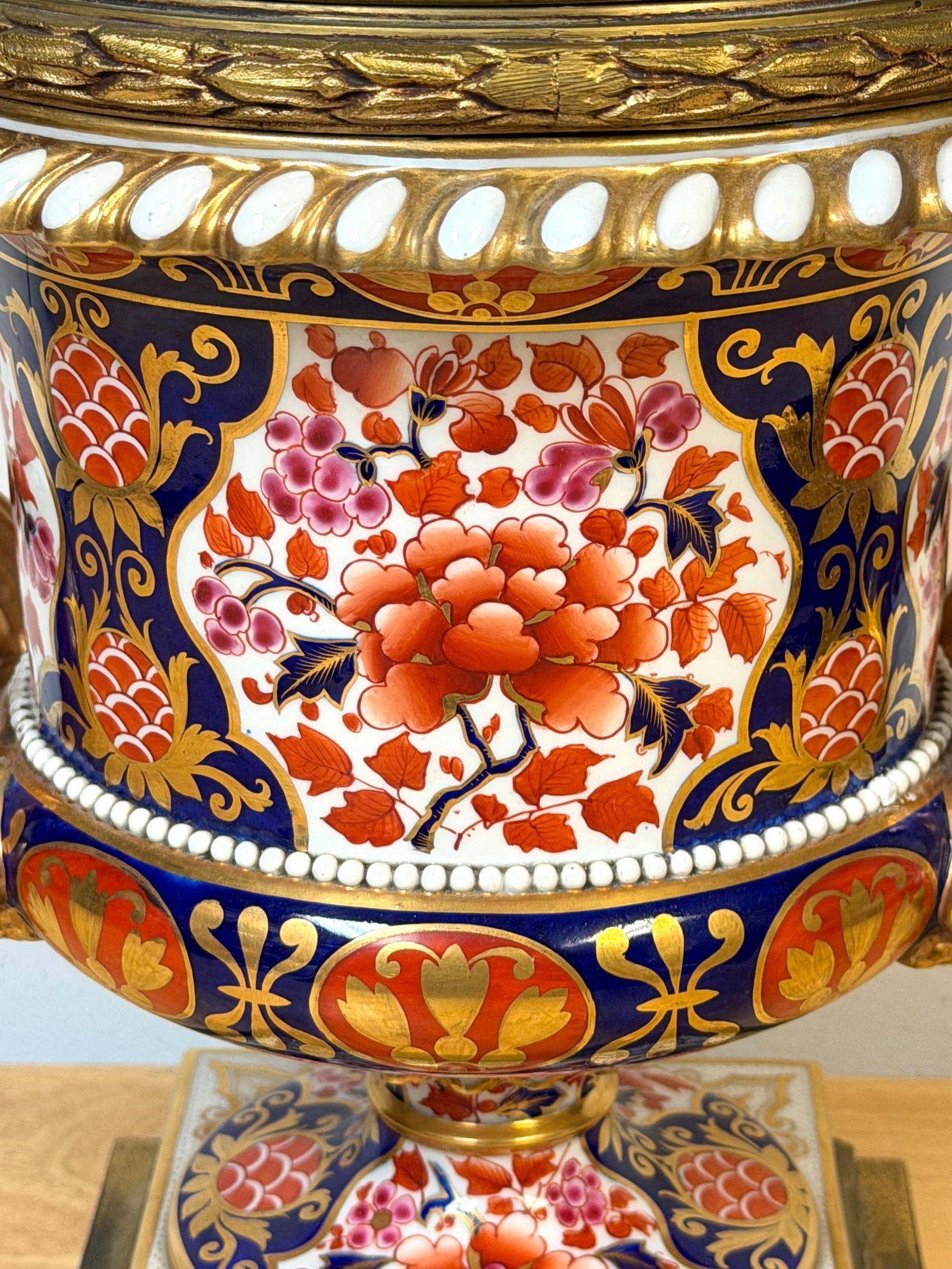 19th C Derby Porcelain, Regency Period, 'Old Imari' Vase now as a Lamp - 13