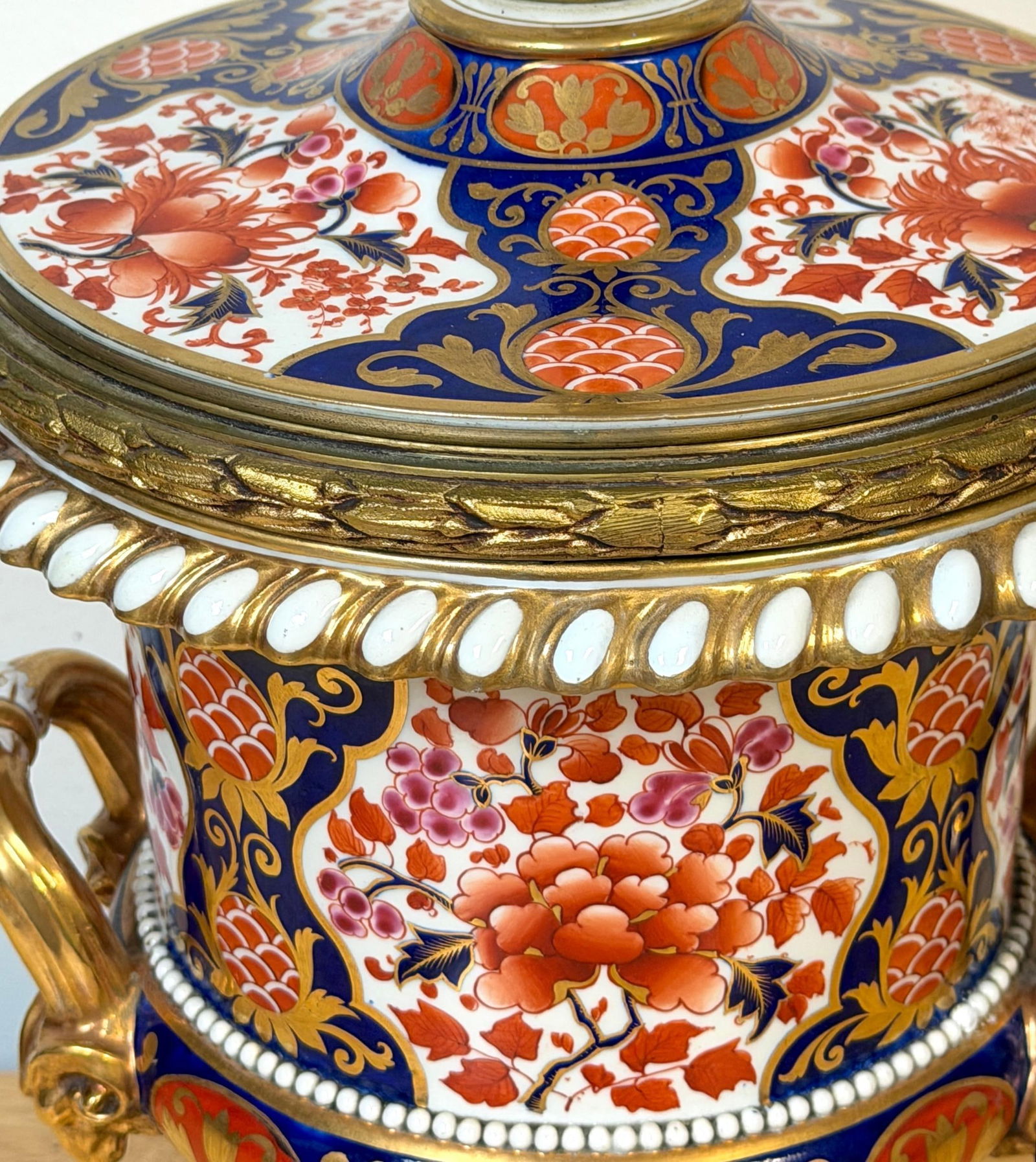 19th C Derby Porcelain, Regency Period, 'Old Imari' Vase now as a Lamp - 14