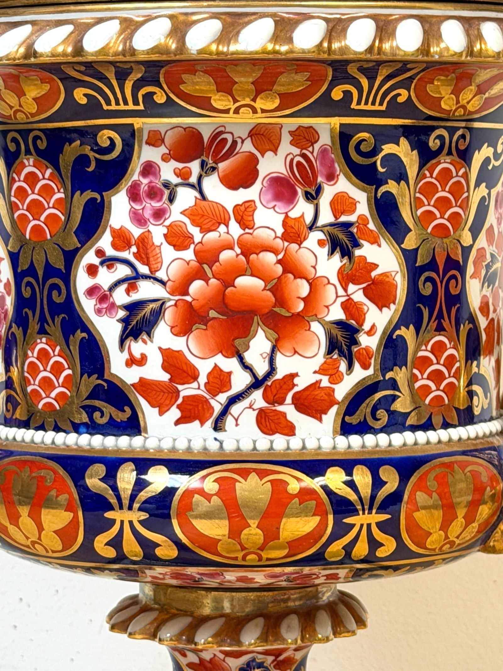 19th C Derby Porcelain, Regency Period, 'Old Imari' Vase now as a Lamp - 6