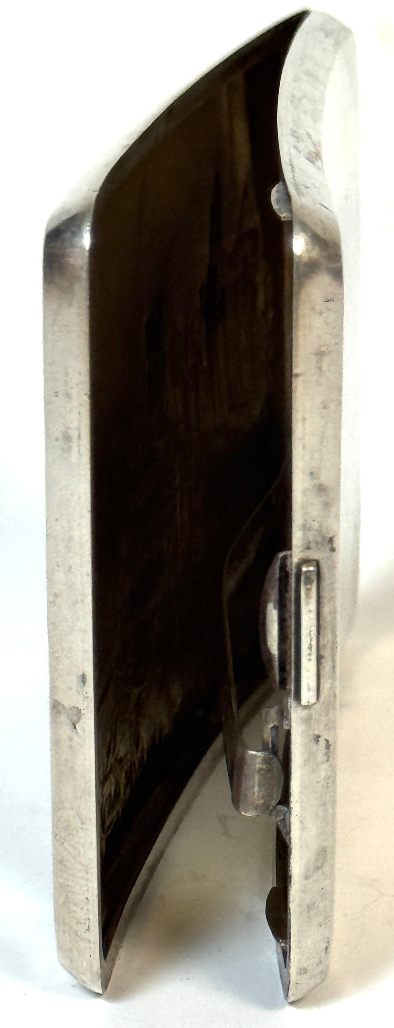 Chinese Export Silver Cigarette Case Depicting the Bund and the Angel of Peace - 15