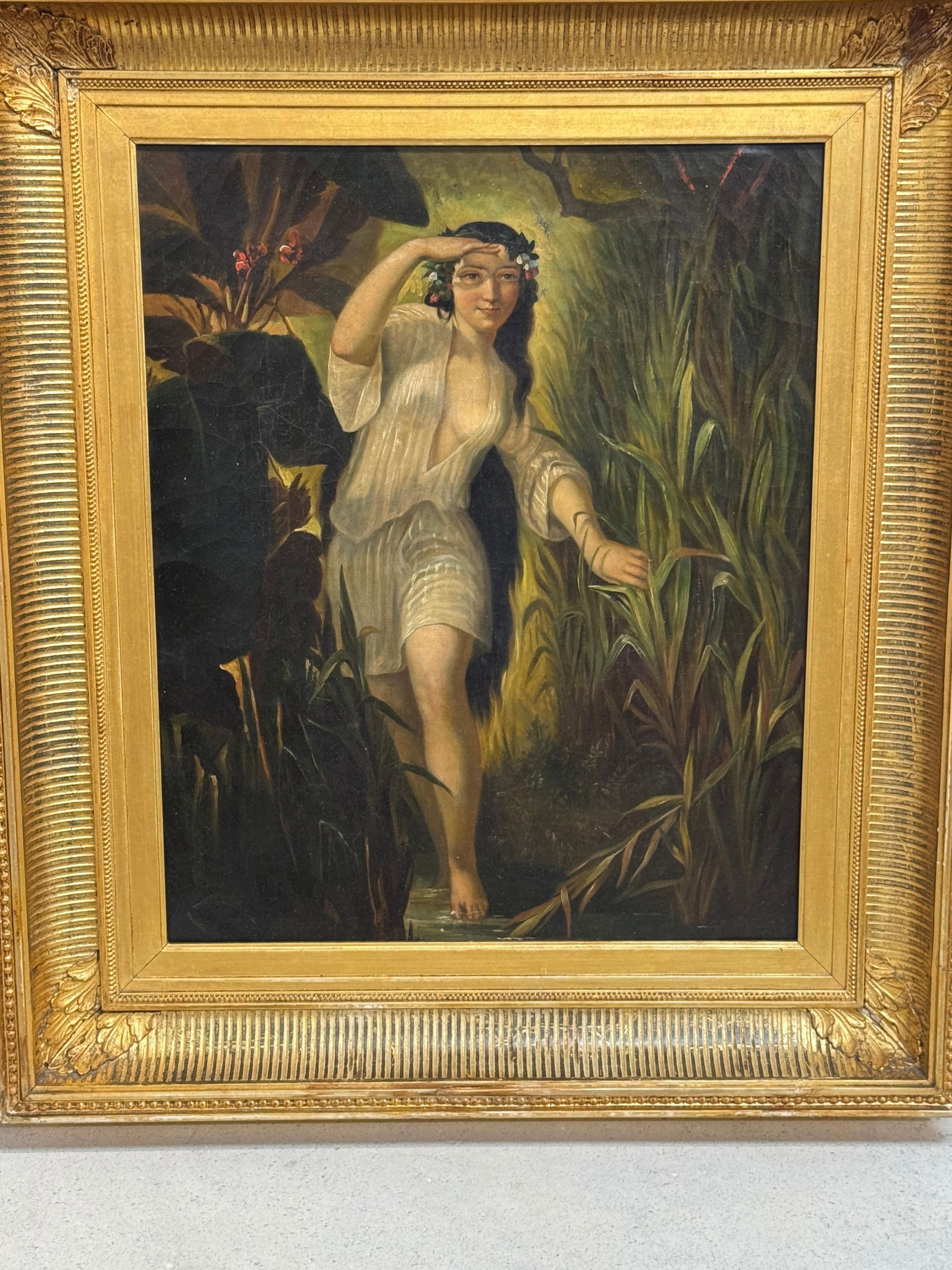 19th-Century Romantic Continental School Painting, Undine / Ondine (Water Nymph) - 10