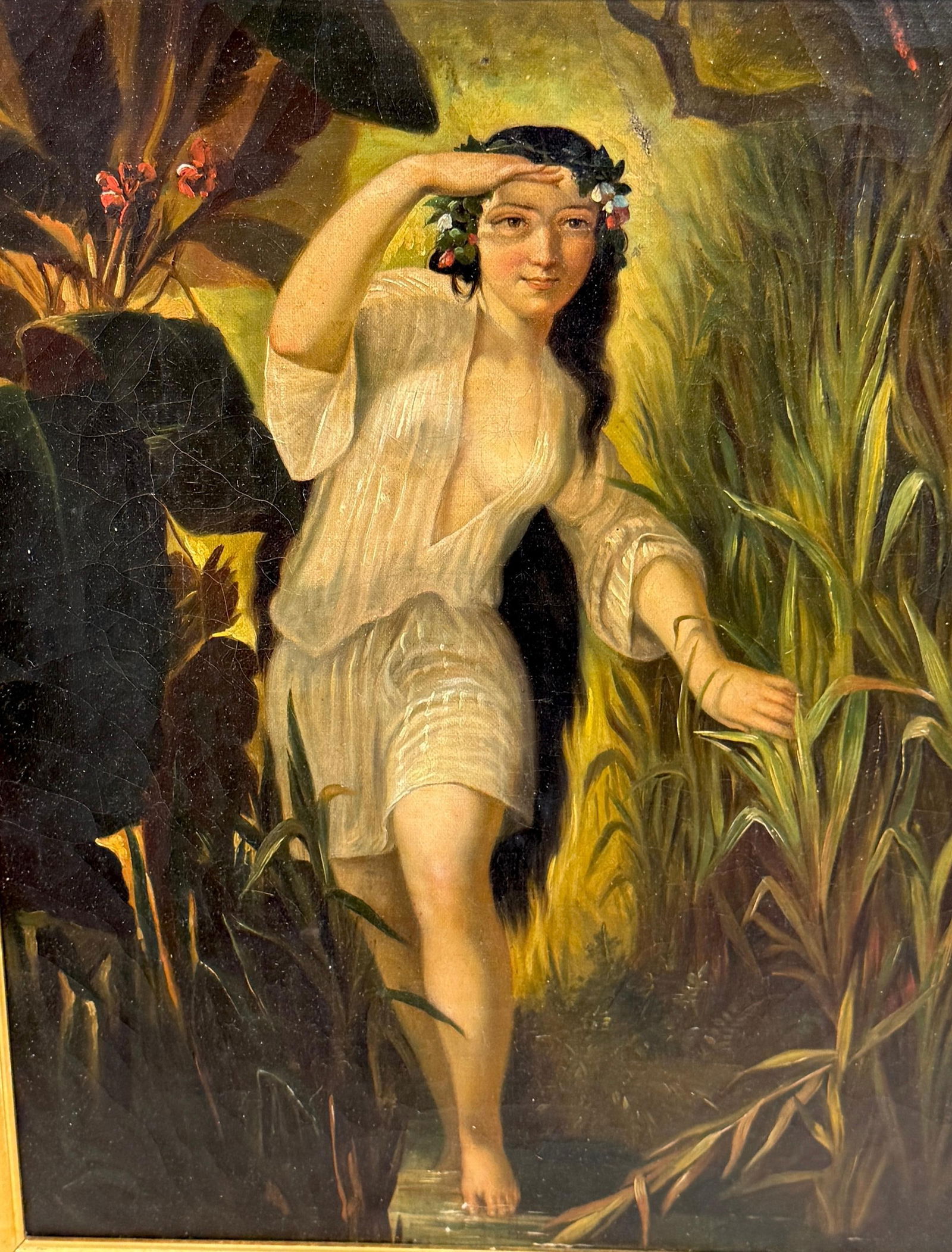 19th-Century Romantic Continental School Painting, Undine / Ondine (Water Nymph) - 12