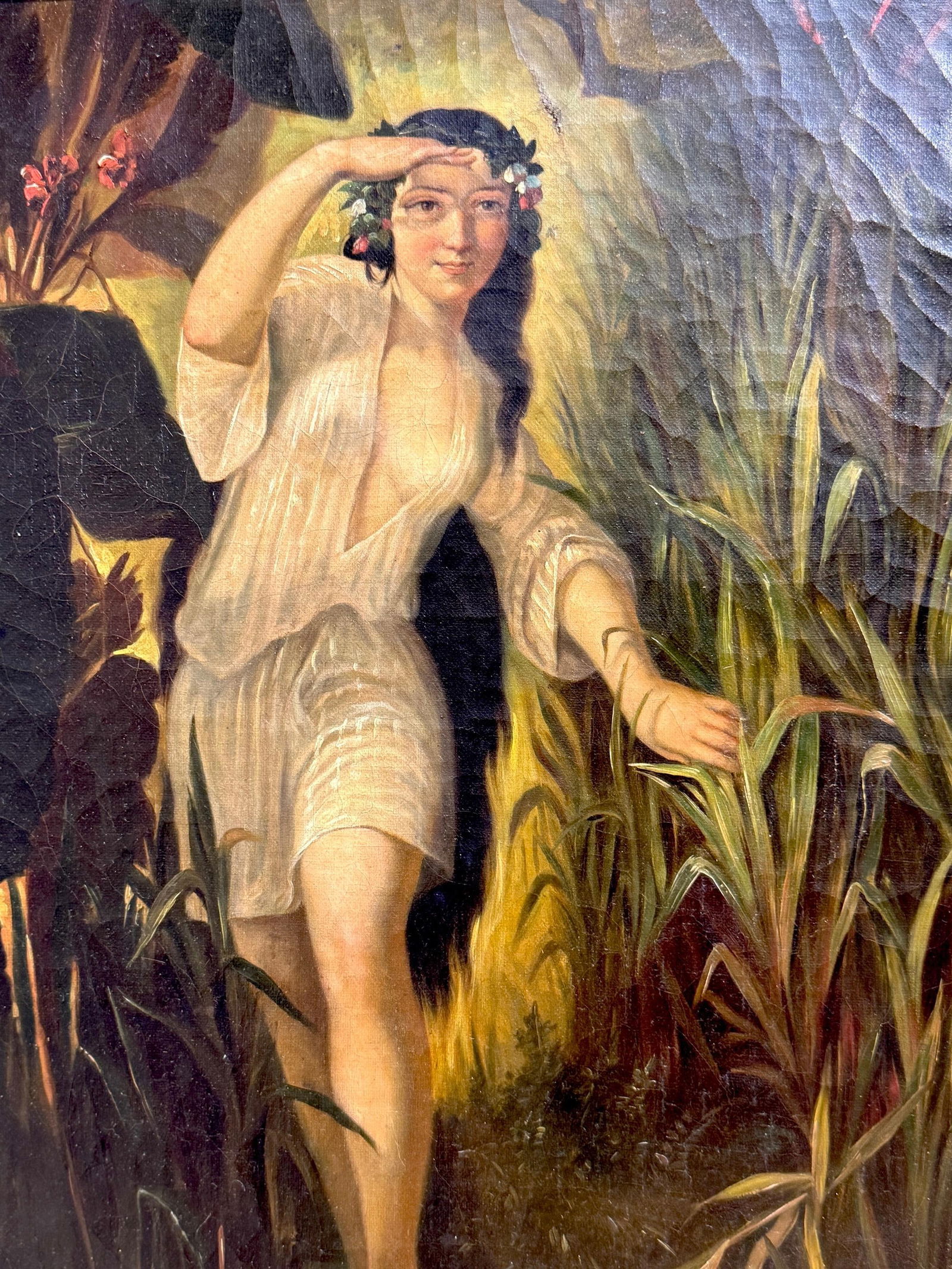 19th-Century Romantic Continental School Painting, Undine / Ondine (Water Nymph) - 16