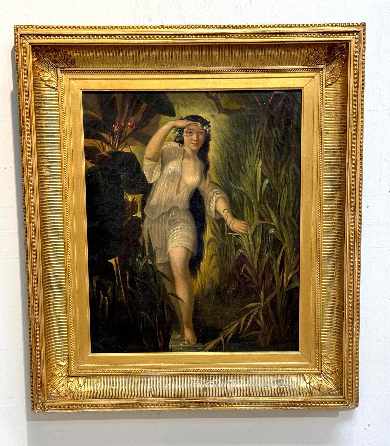 19th-Century Romantic Continental School Painting, Undine / Ondine (Water Nymph) - 18