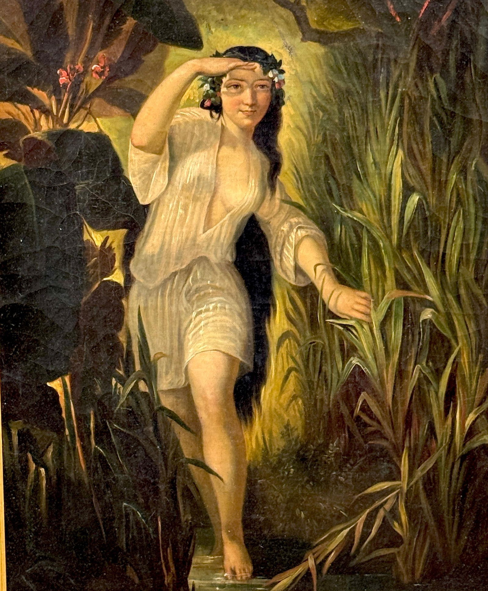 19th-Century Romantic Continental School Painting, Undine / Ondine (Water Nymph) - 3